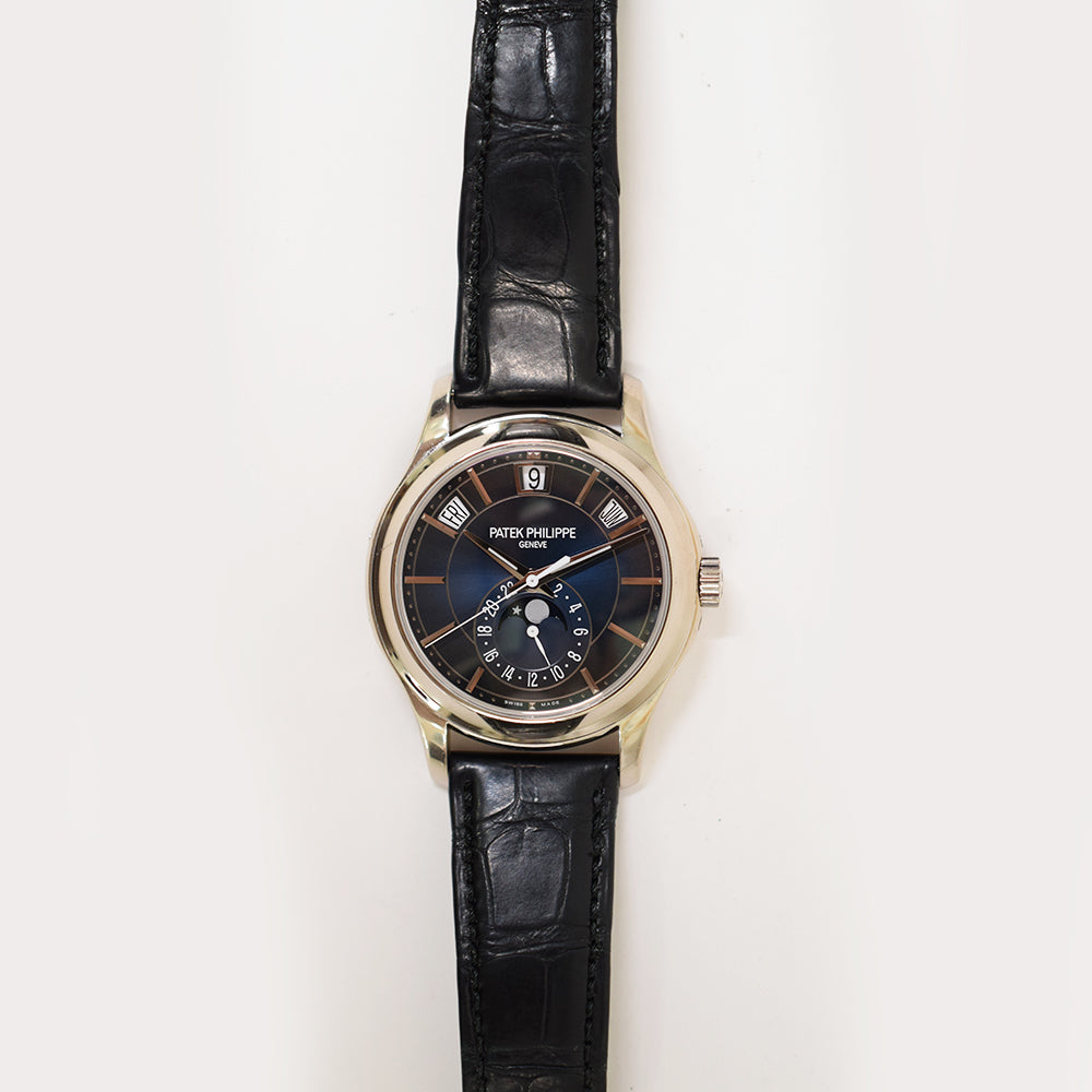 Complications 40mm Annual Calendar Moon Phase Blue Dial White Gold 5205G-013