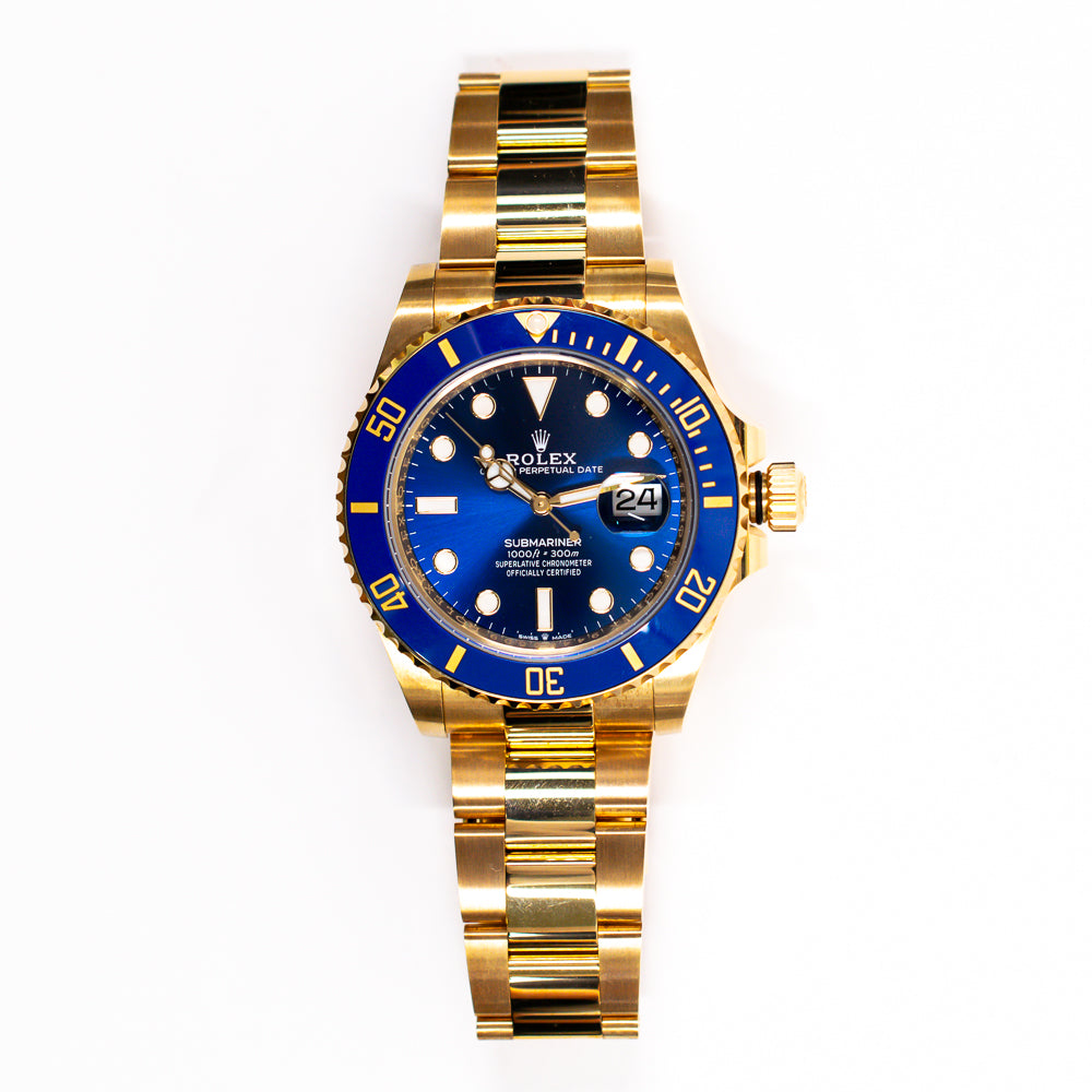 Submariner Date 41mm Blue Bezel Yellow Gold 126618LB