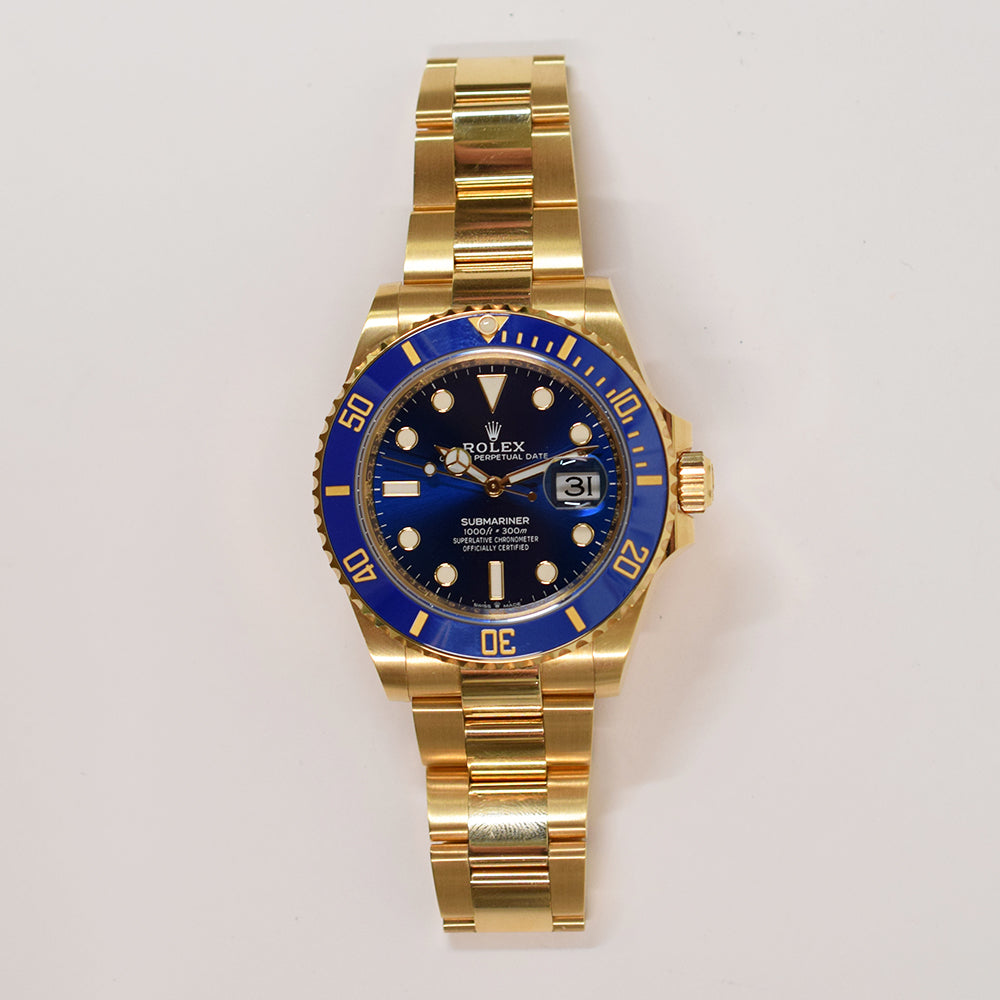 Submariner Date 41mm Blue Bezel Yellow Gold 126618LB