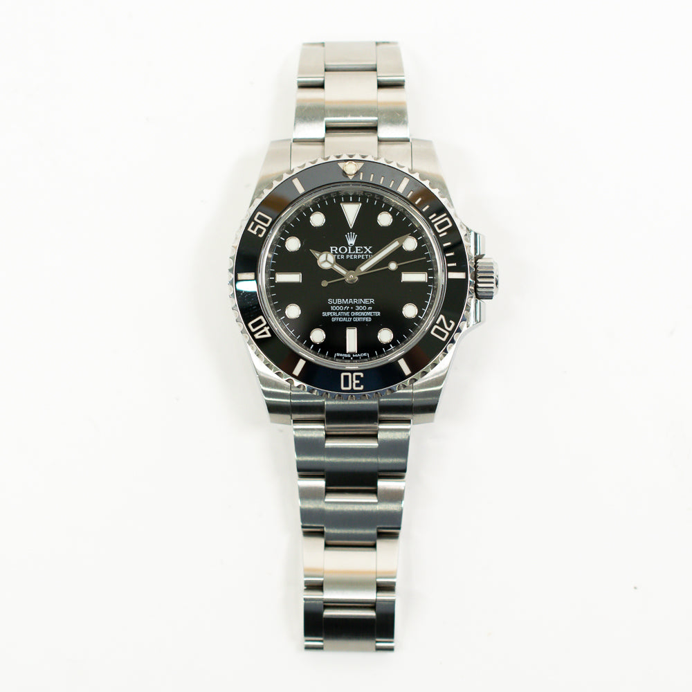 Submariner No Date 40mm Steel Ceramic Bezel 114060