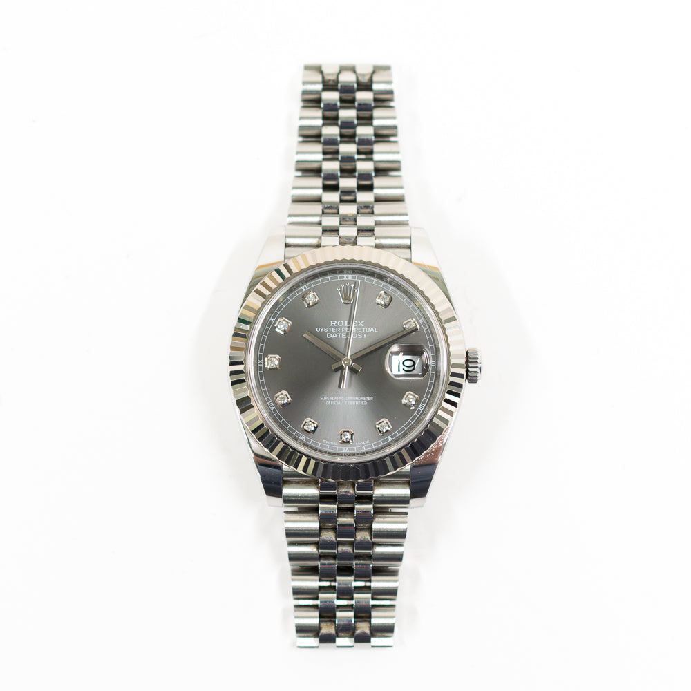 Datejust 41mm Steel and White Gold 126334