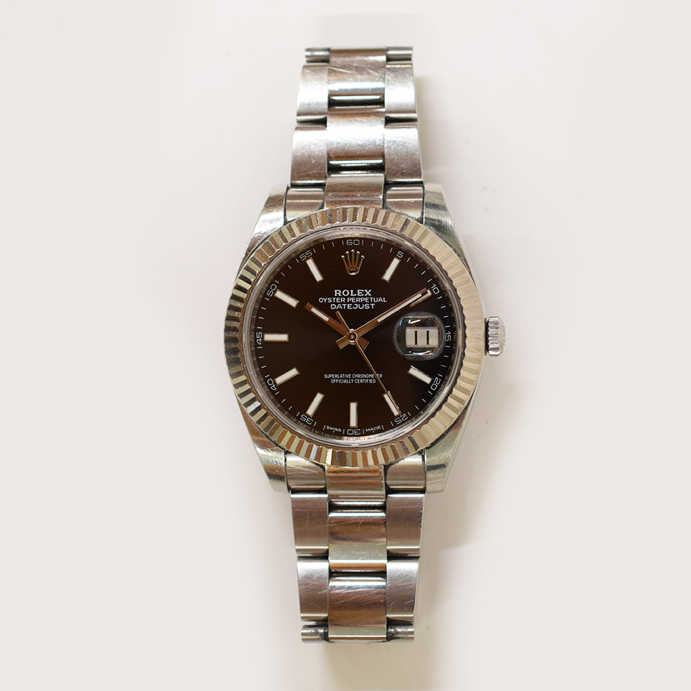 Datejust 41mm Steel and White Gold 126334