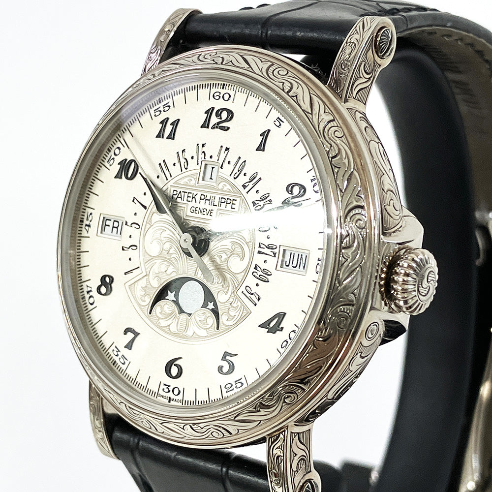 Retrograde Perpetual Calendar, 42mm White Gold Rare Handcrafts Self Winding 5160/500G-001
