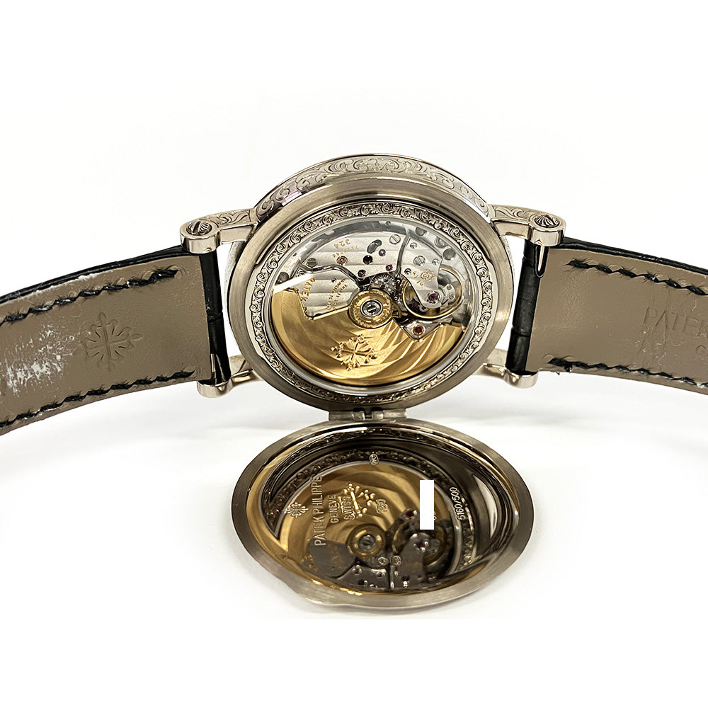 Retrograde Perpetual Calendar, 42mm White Gold Rare Handcrafts Self Winding 5160/500G-001