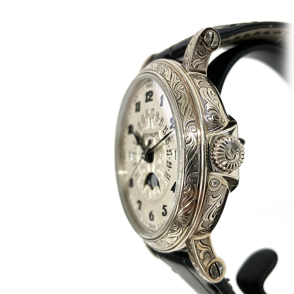 Retrograde Perpetual Calendar, 42mm White Gold Rare Handcrafts Self Winding 5160/500G-001