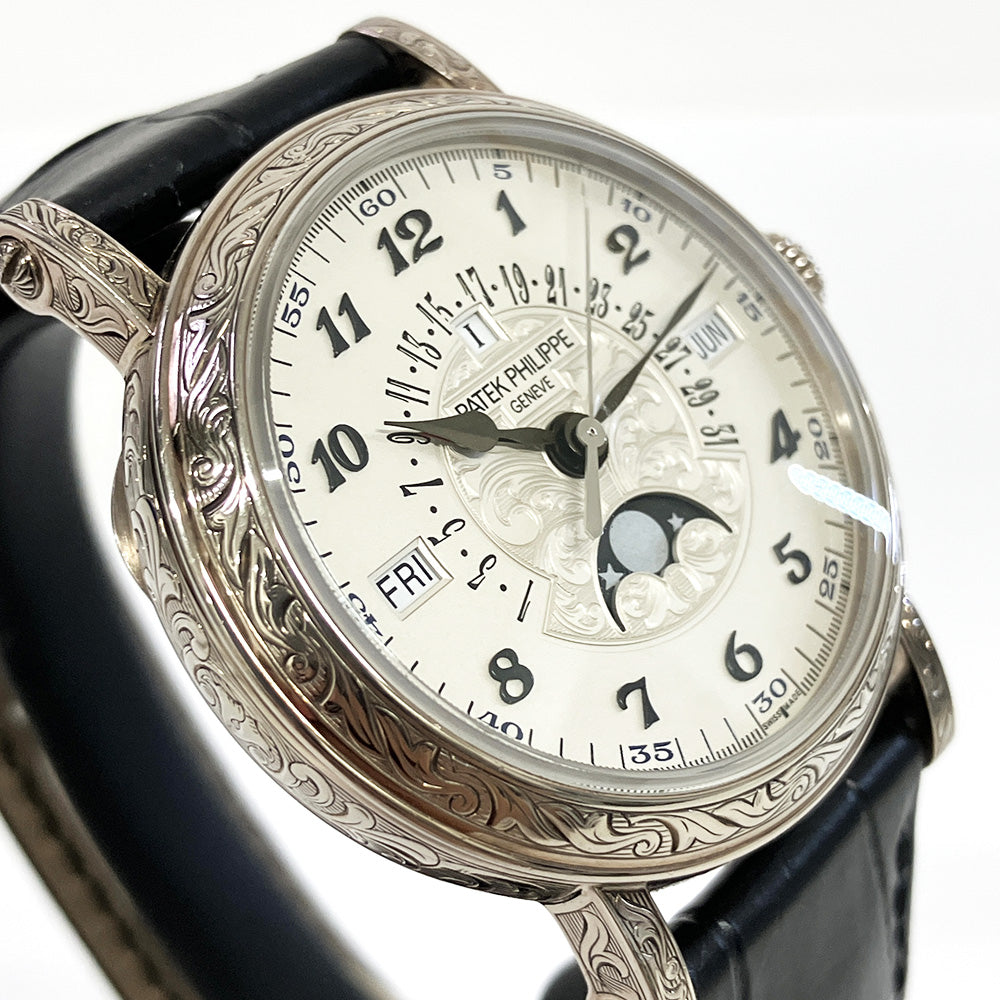 Retrograde Perpetual Calendar, 42mm White Gold Rare Handcrafts Self Winding 5160/500G-001