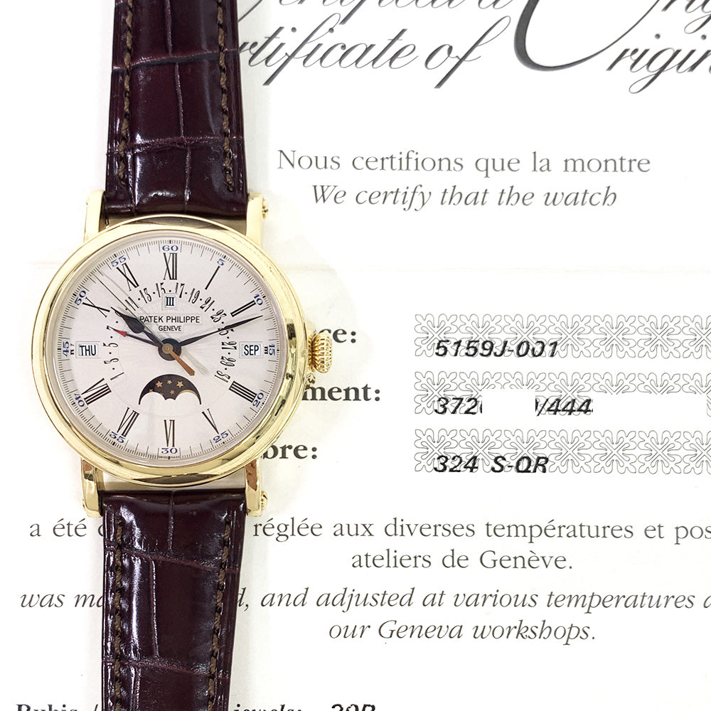 Perpetual Calendar Retrograde Date 38mm Yellow Gold 5159J-001