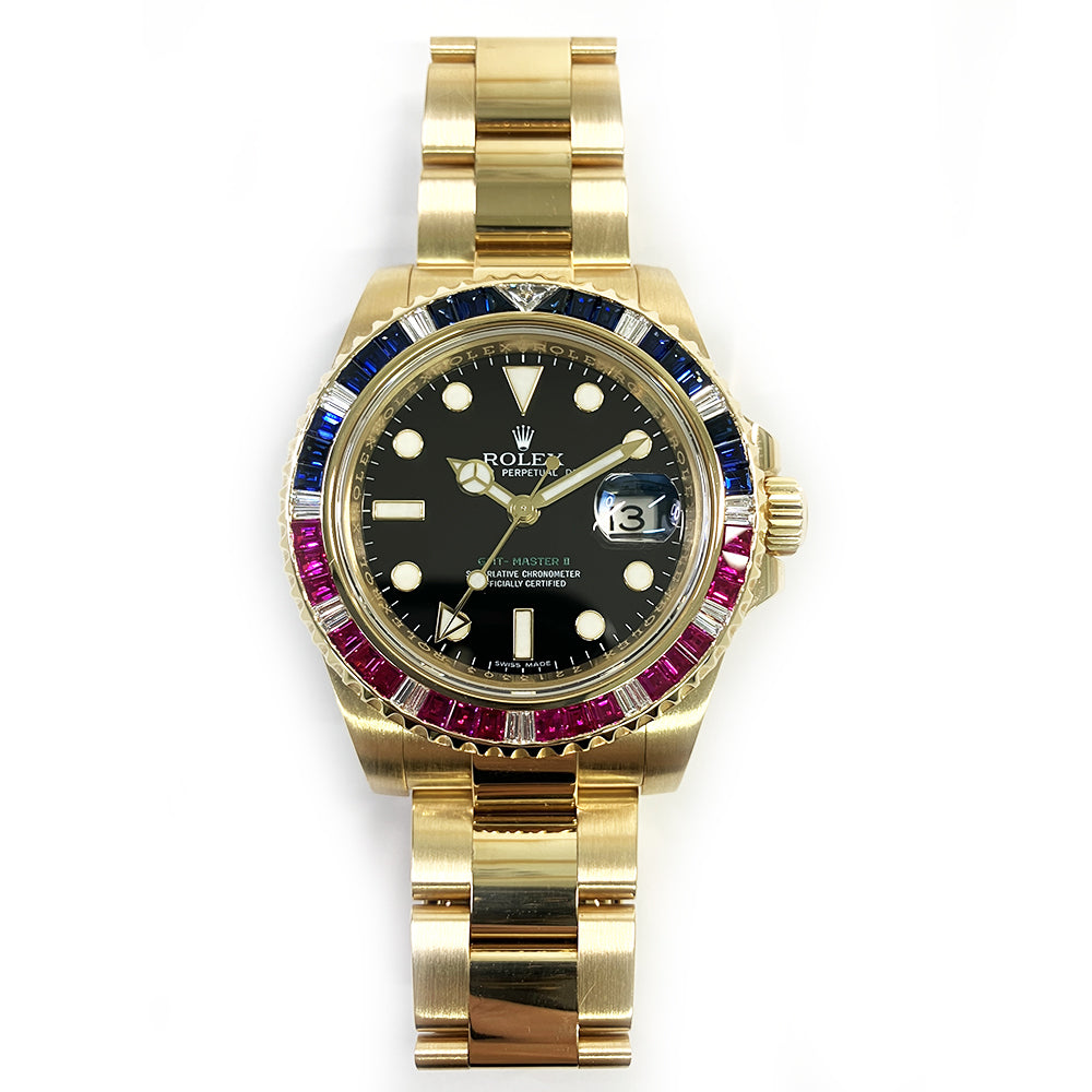 GMT-Master II "SARU" Sapphire/Ruby/Diamond Bezel 116748SARU