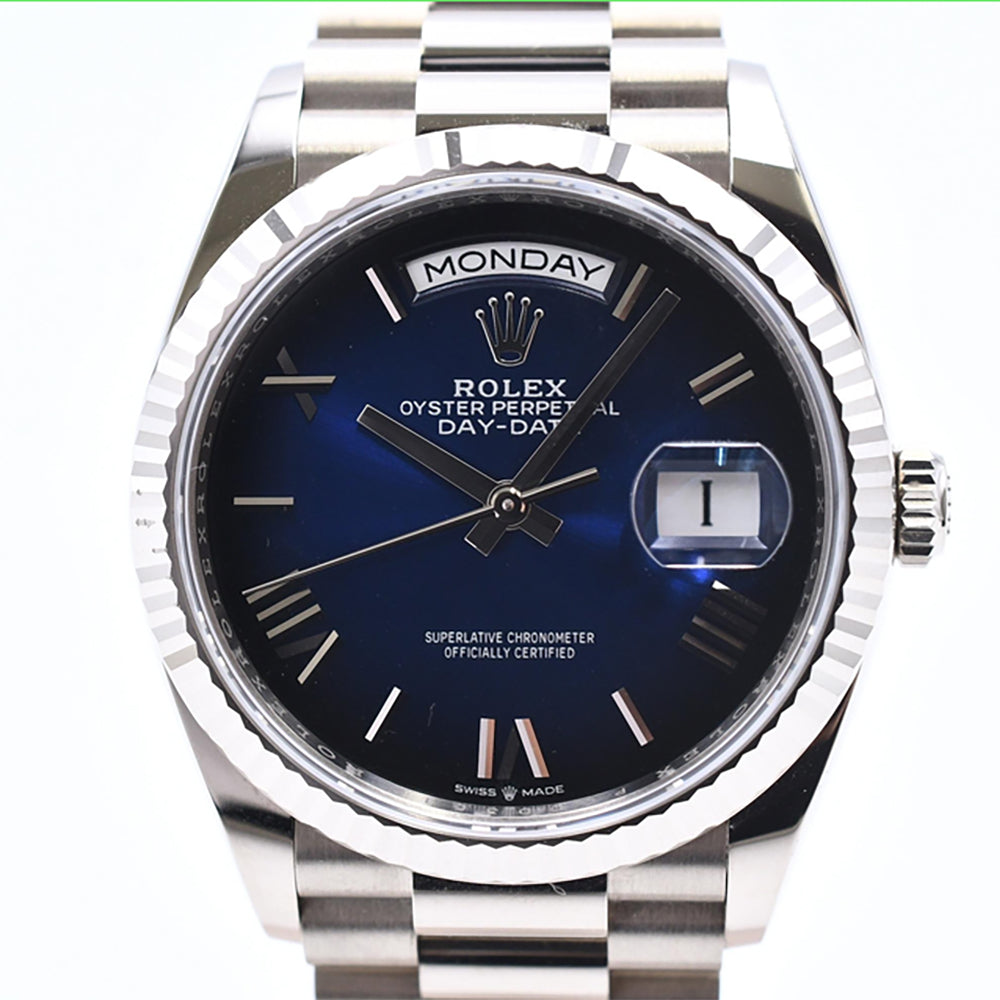 Day-Date President 36mm White Gold 128239