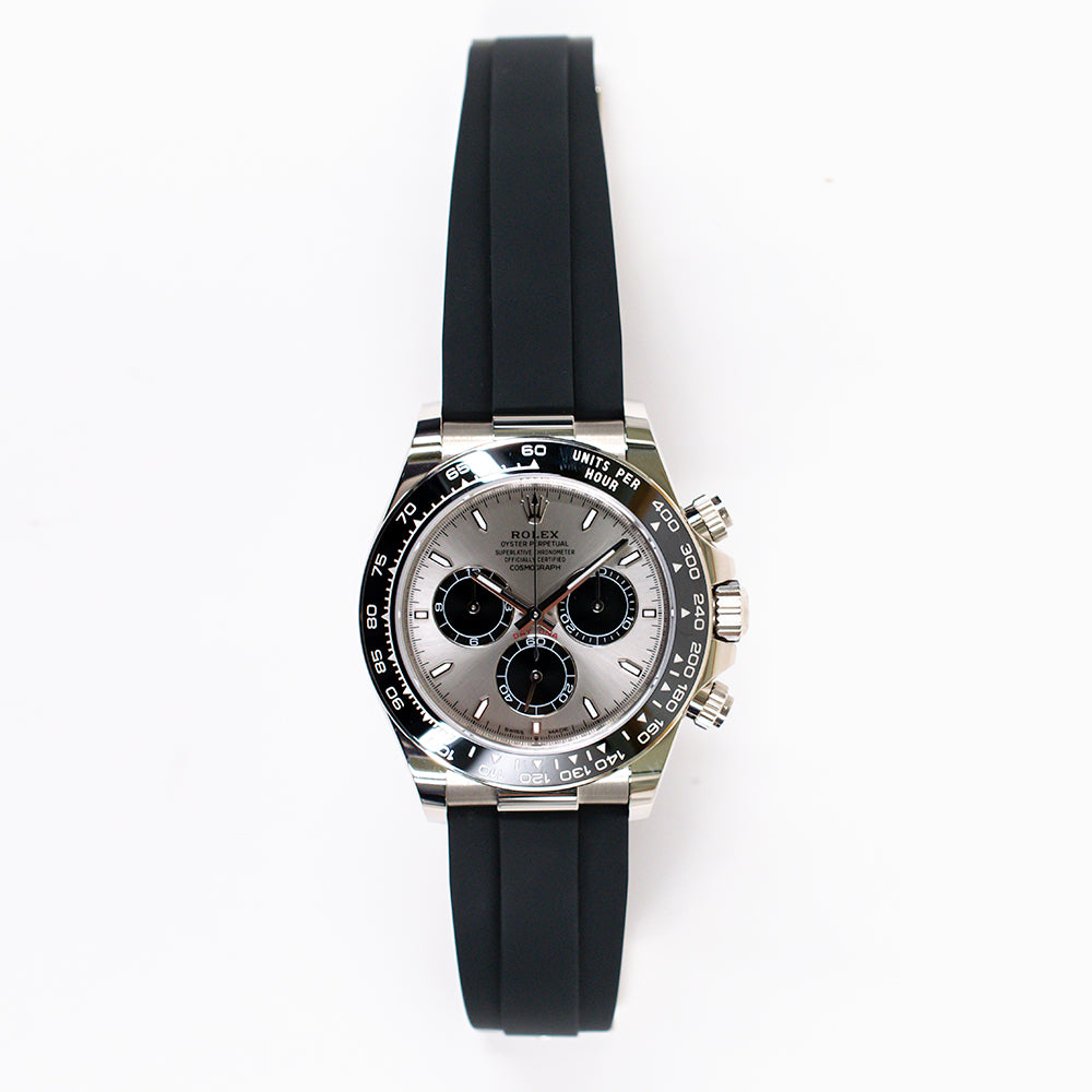 Daytona White Gold with Rubber Strap 126519LN