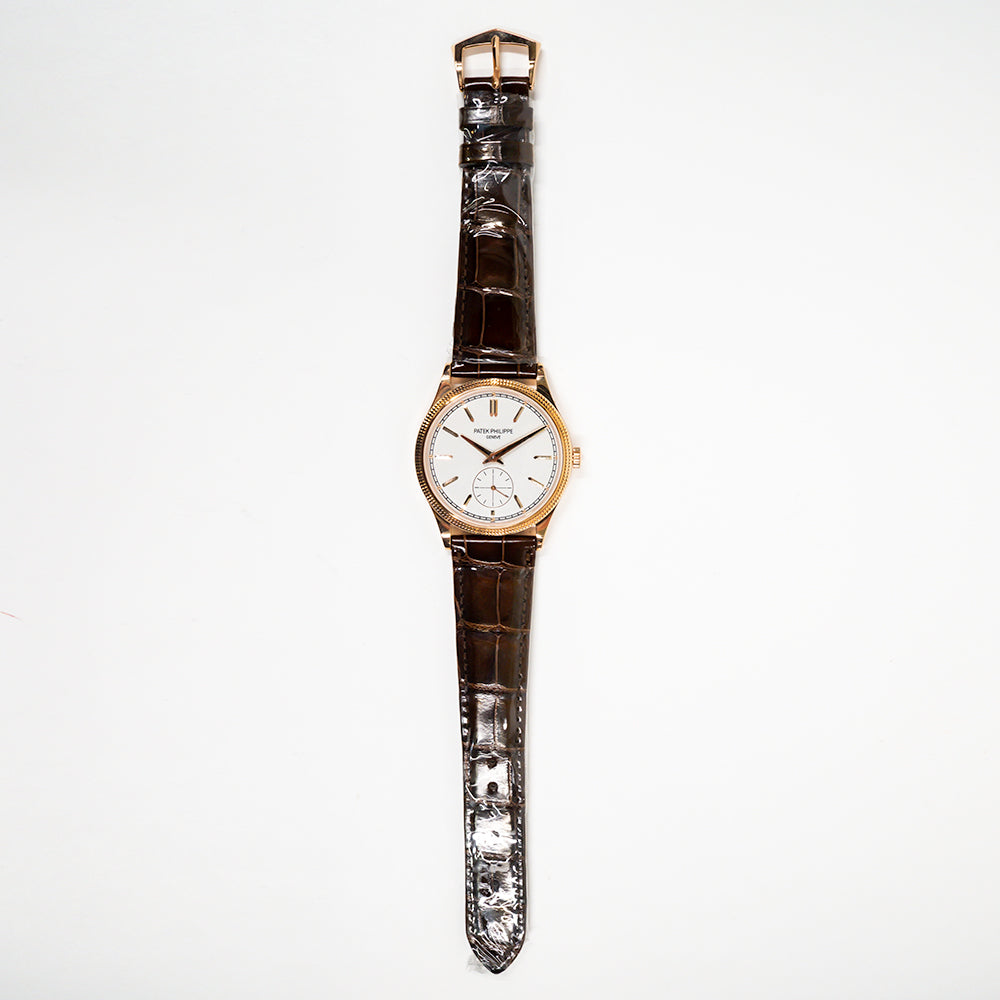 Calatrava 39mm Manual Clou De Paris Rose Gold 6119R-001