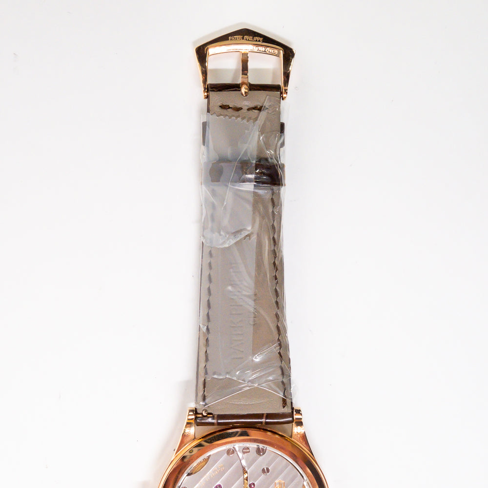 Calatrava 39mm Manual Clou De Paris Rose Gold 6119R-001