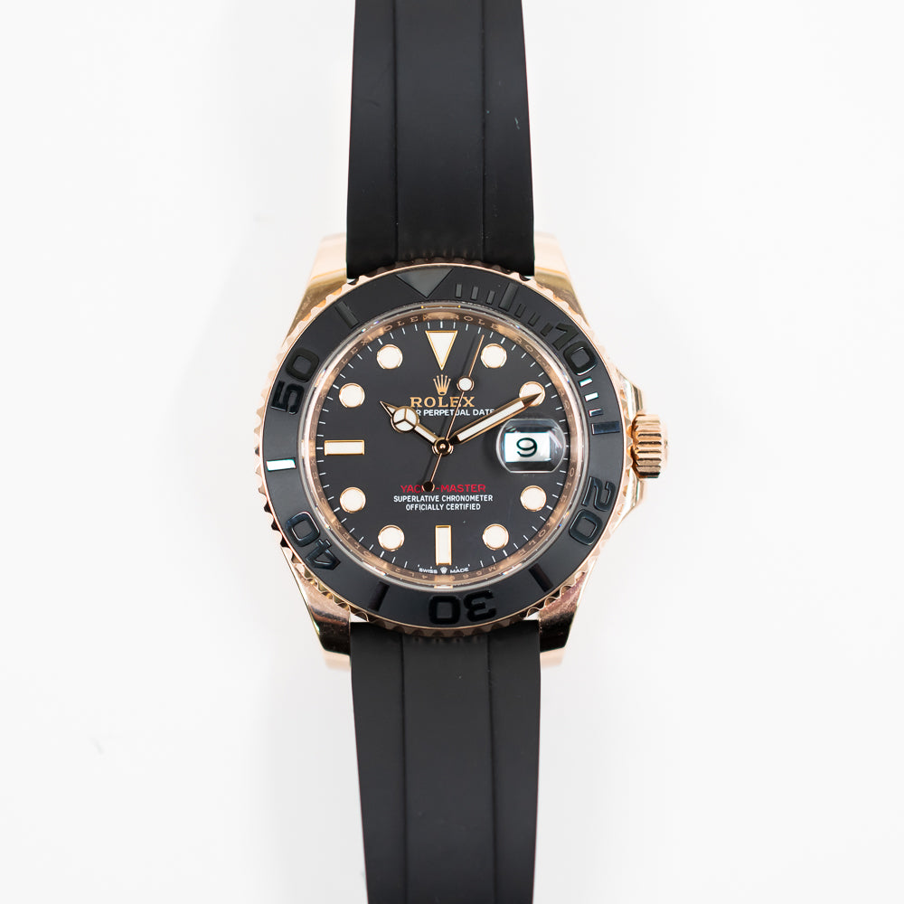 Yacht-Master 40mm Rose Gold on Strap 126655