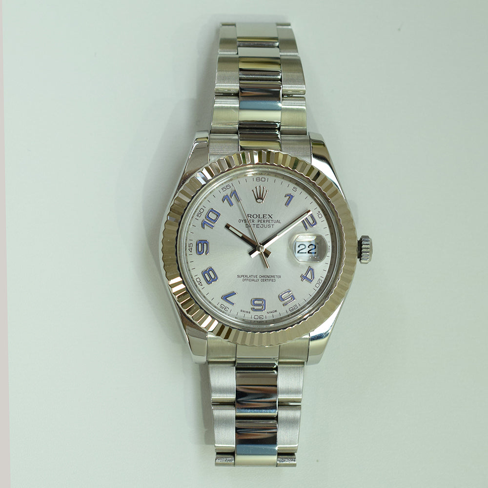 Datejust II Steel and White Gold 116334