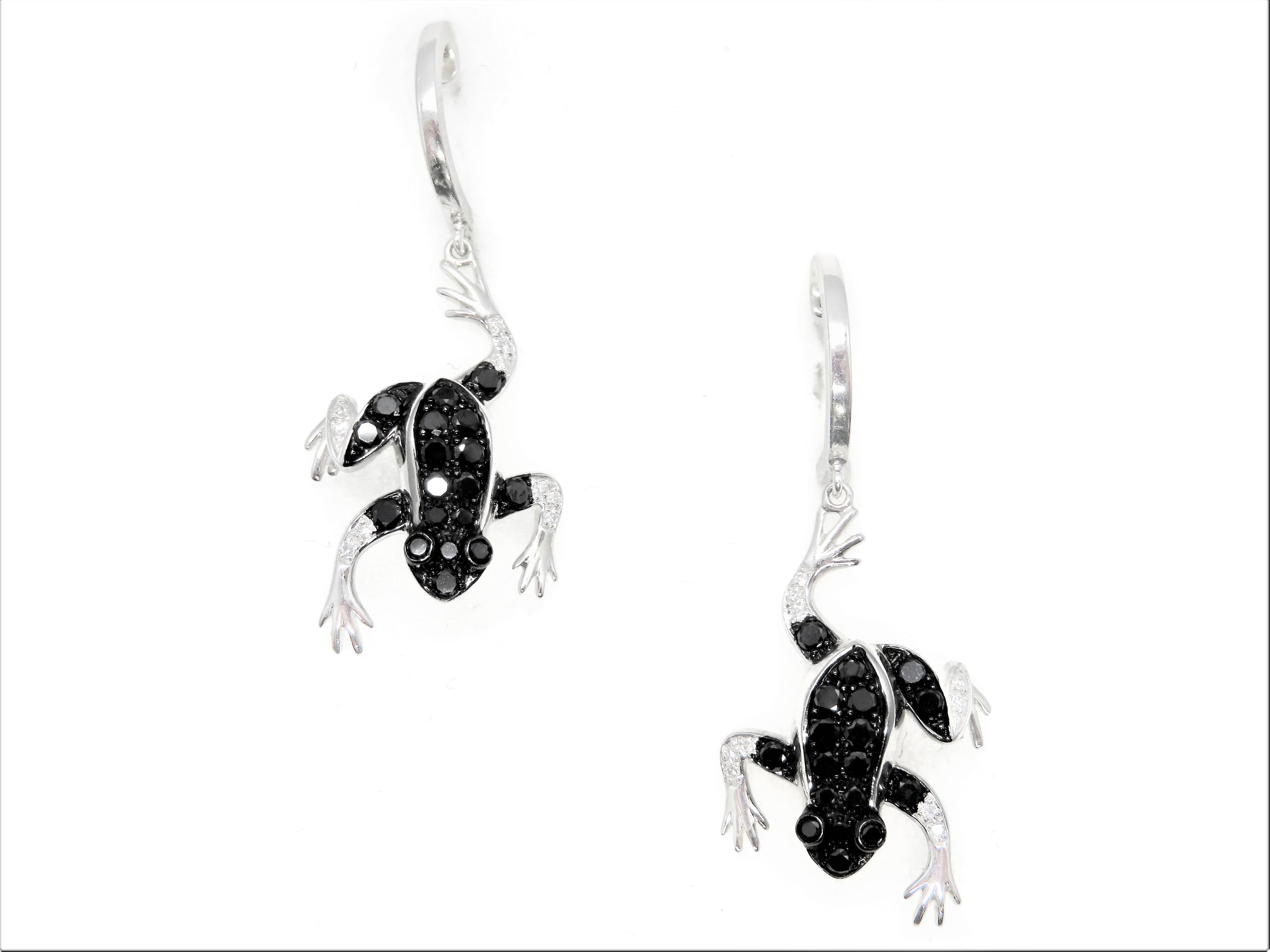 14kt wg Black & White Diamonds