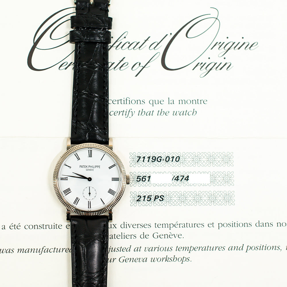 Calatrava 31mm White Gold 7119G-010