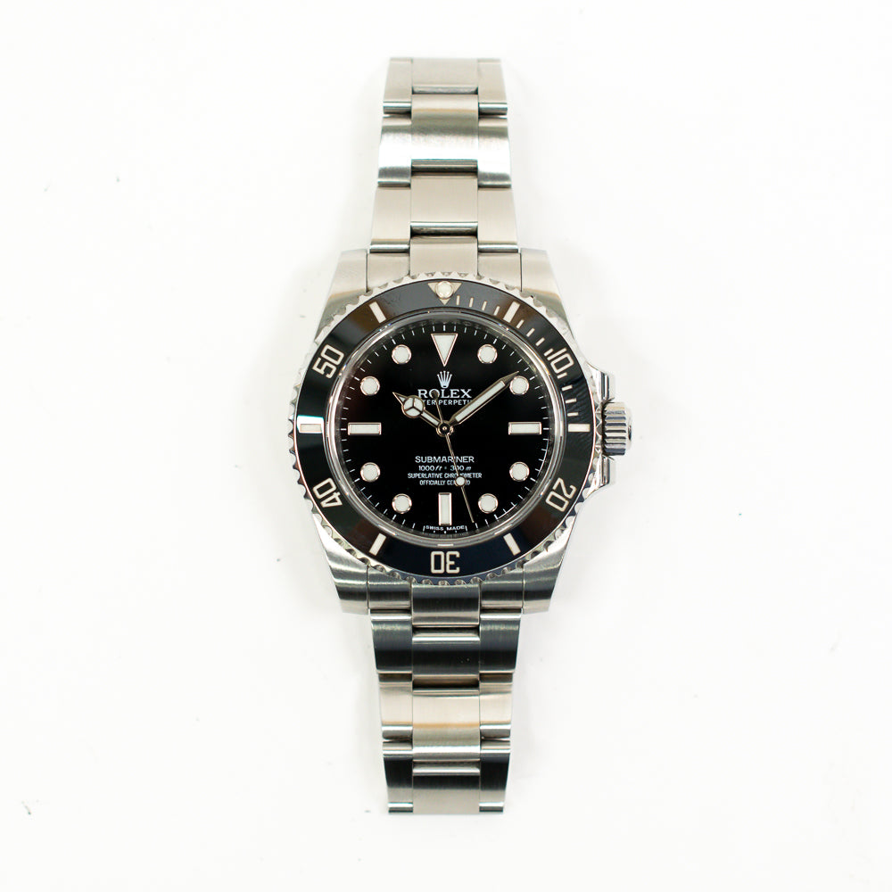 Submariner No Date 40mm Steel Ceramic Bezel 114060