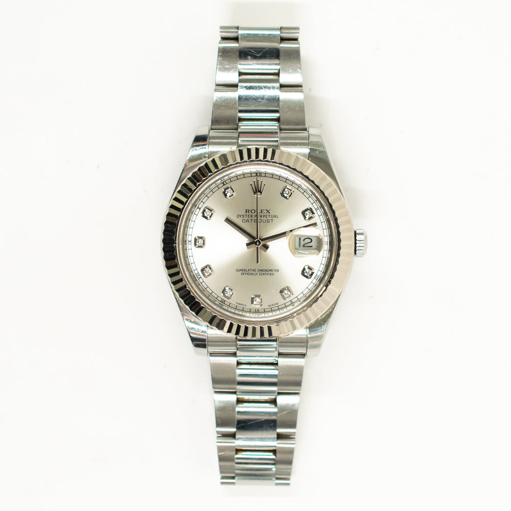 Datejust II Steel and White Gold 116334