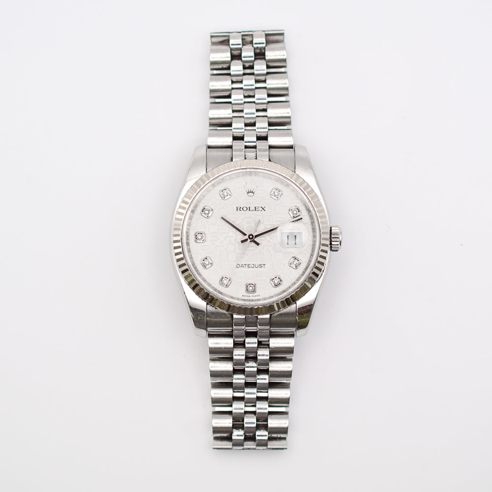 Datejust 36mm Steel and White Gold 116234