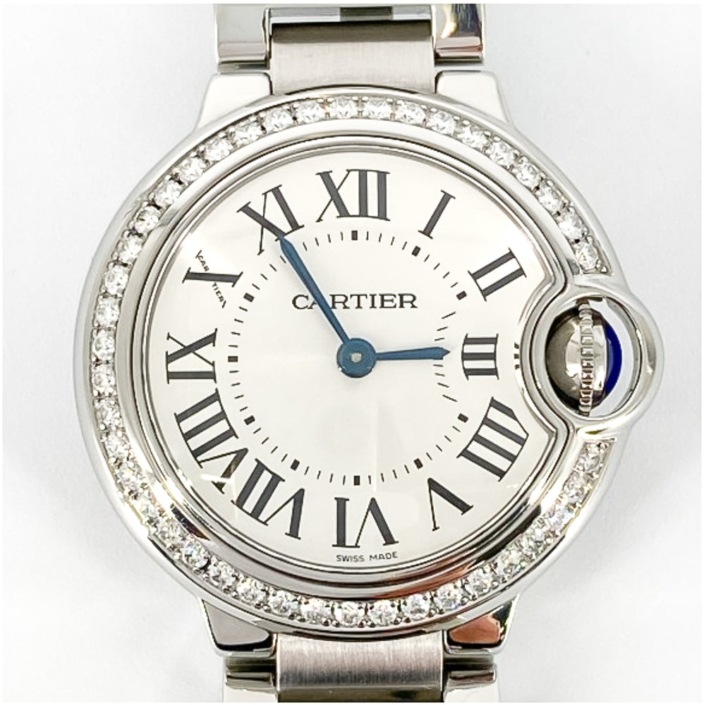 Ballon Bleu Small 28mm Diamond Bezel Steel W4BB0015
