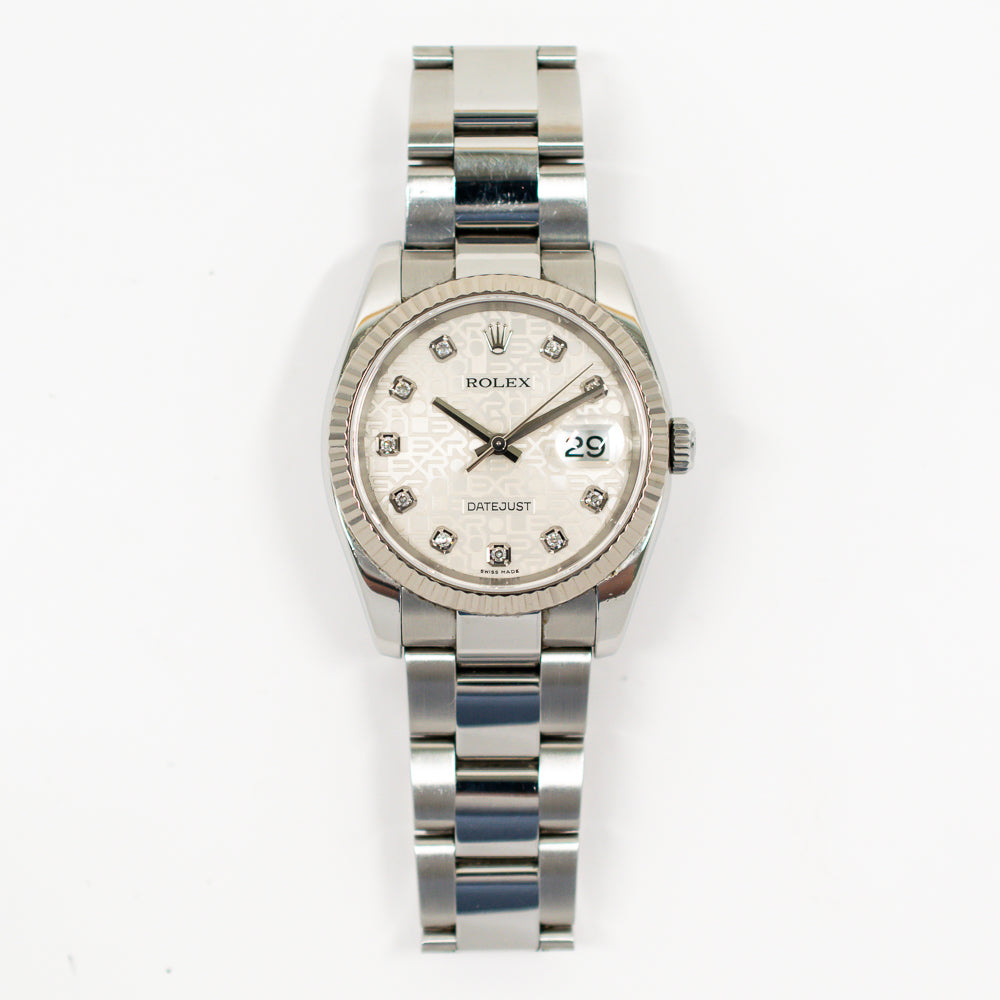 Datejust 36mm Steel and White Gold 116234