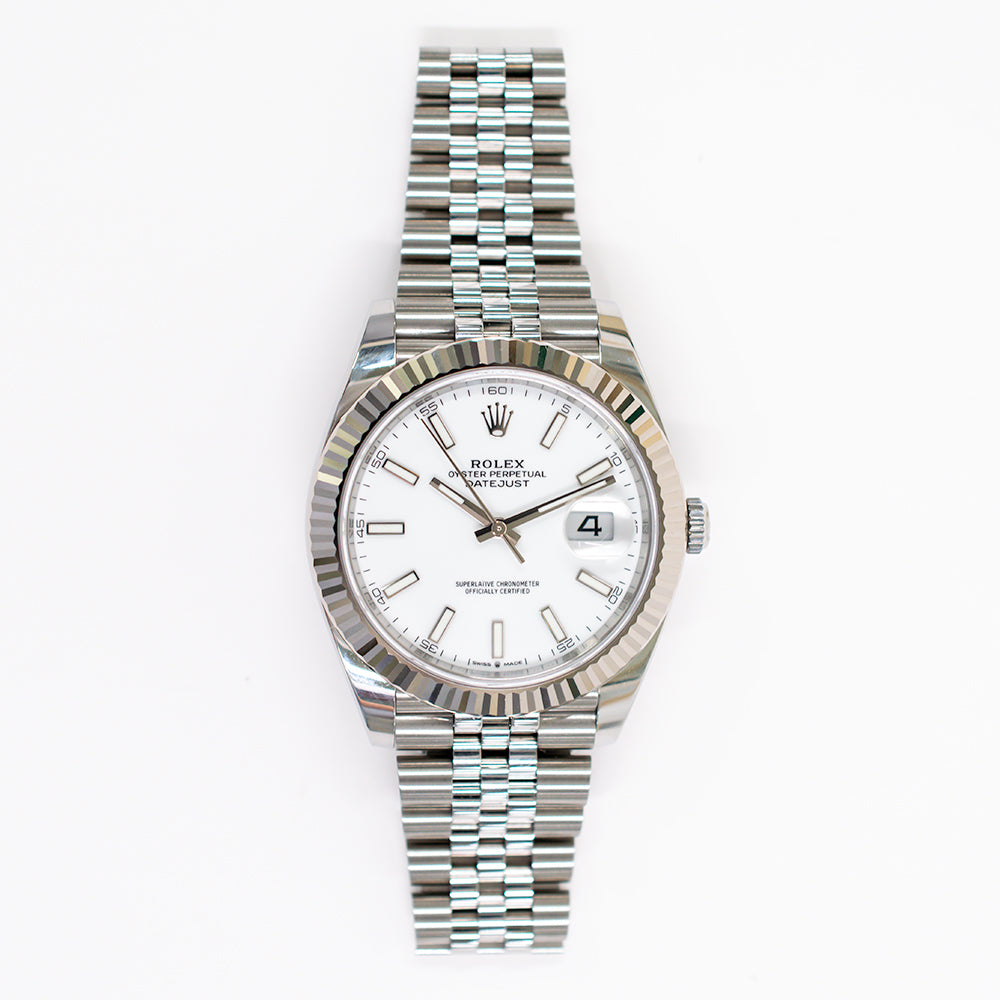 Datejust 41mm Steel and White Gold 126334