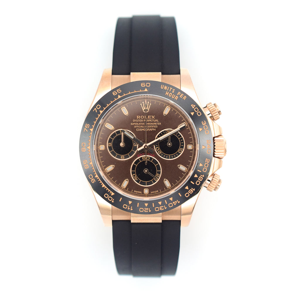 Daytona Rose Gold with Rubber Strap 116515LN