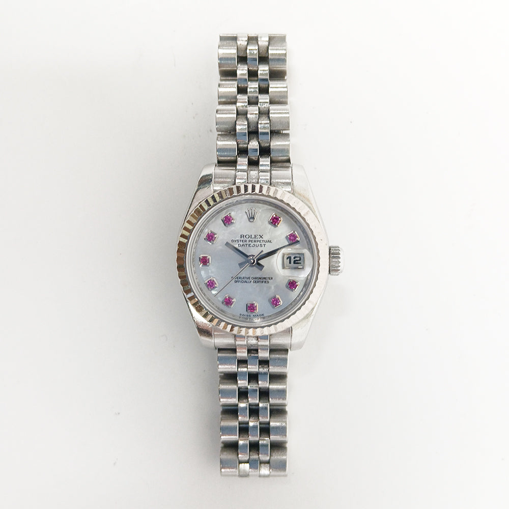 Datejust 26mm Stainless Steel and White Gold 179174NGR