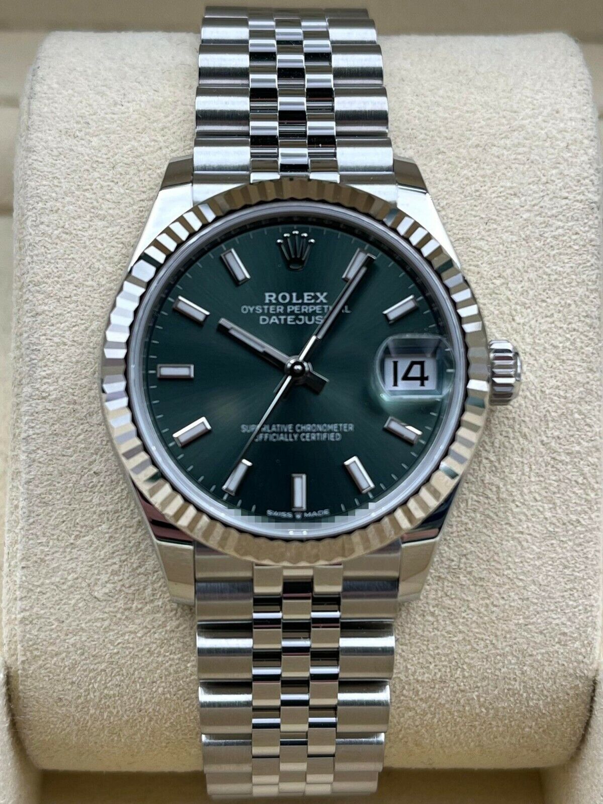 Rolex Datejust 278274 Green Dial 31mm Unworn – Golden Anvil Jewelers