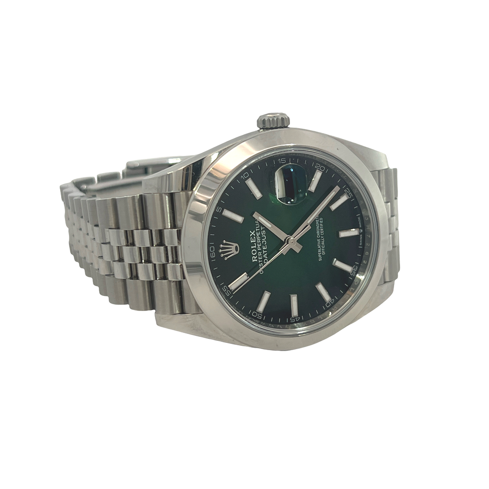 2026 Rolex Datejust 41 Green Ombré Dial Jubilee Bracelet Ref. 126300 | Complete Full Set