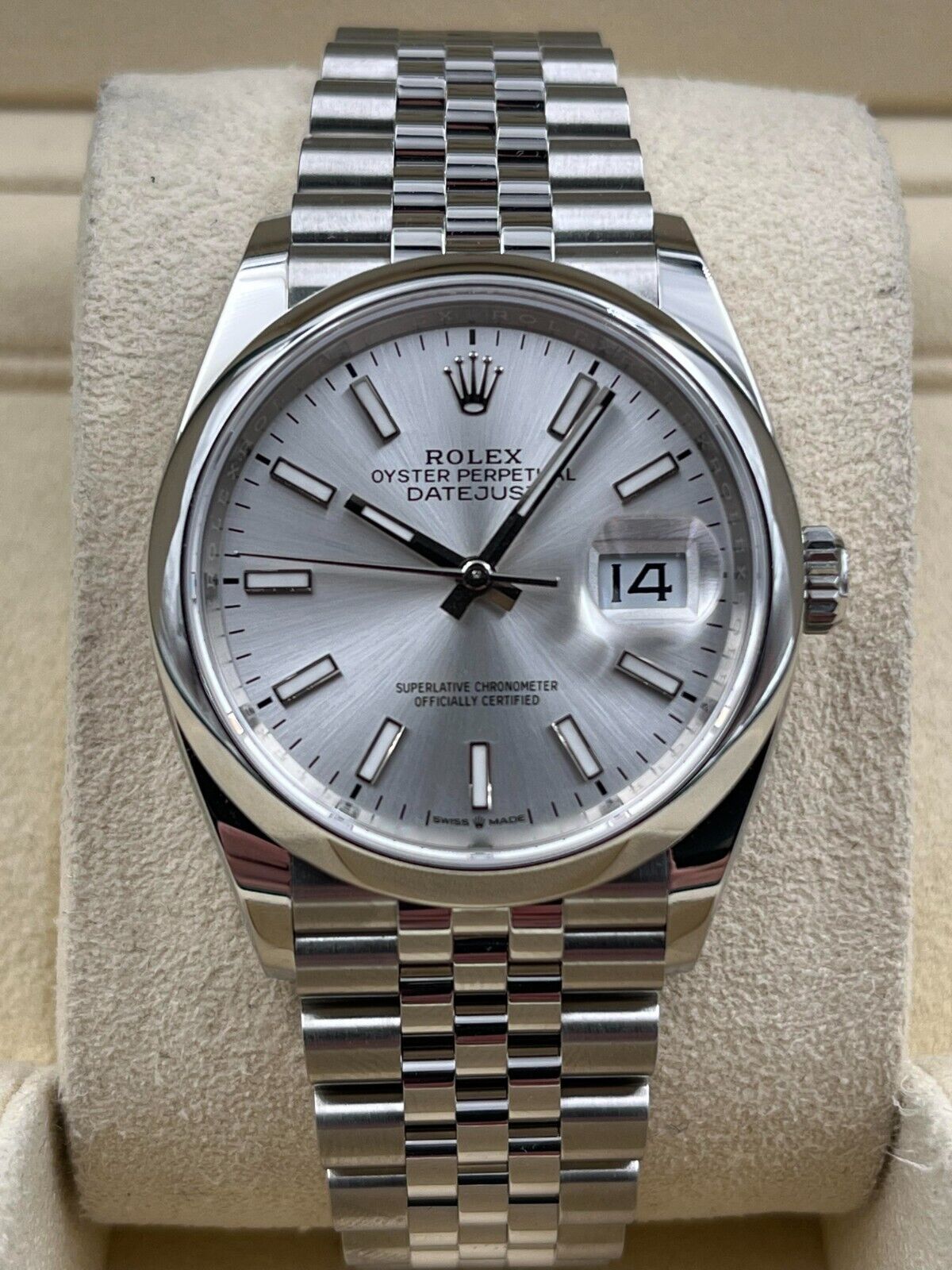 Rolex Datejust 126200 Silver Dial Stainless Steel – Golden Anvil 