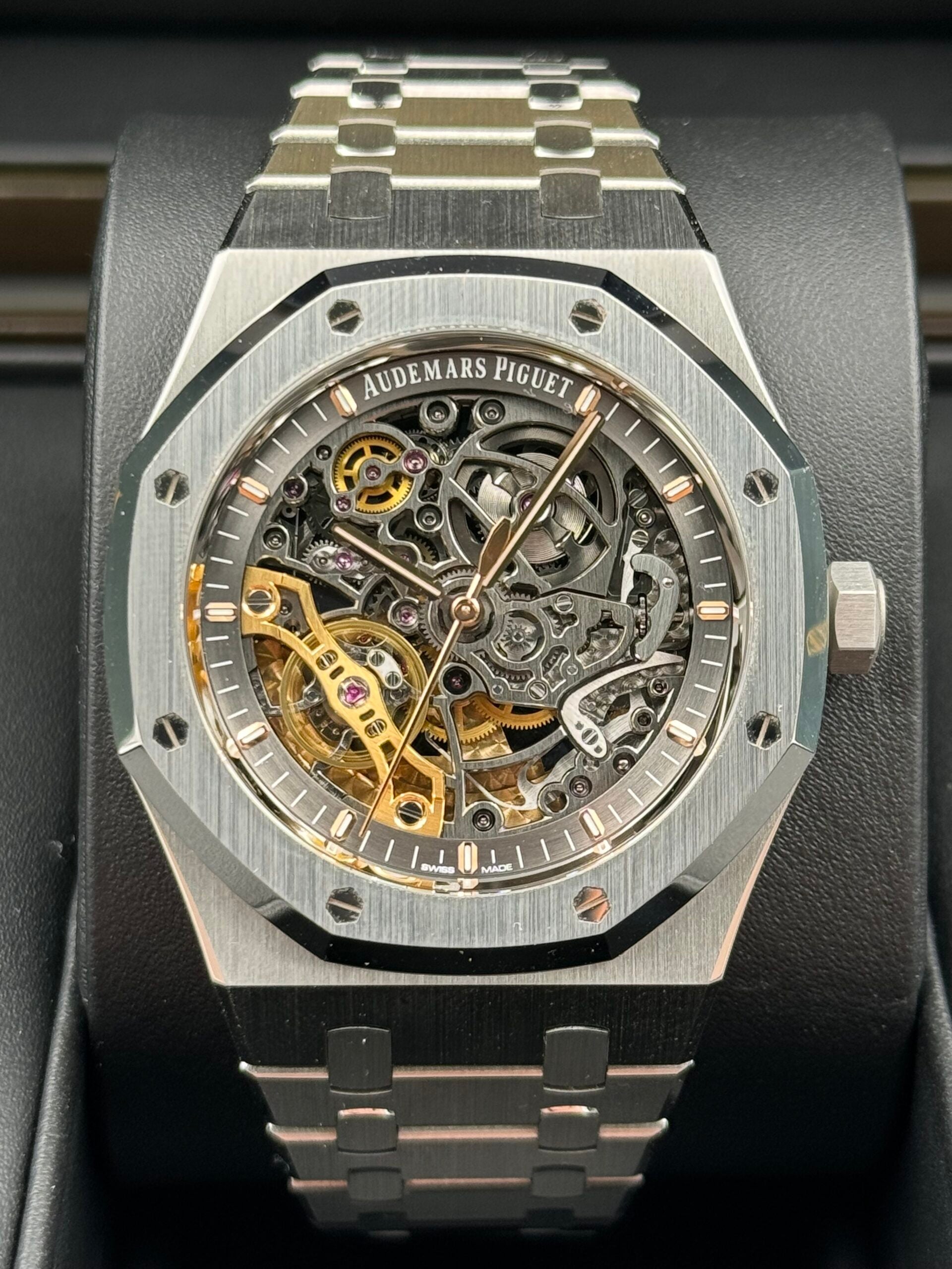 Audemars Piguet Royal Oak 15407ST Skeleton Dial – Golden Anvil