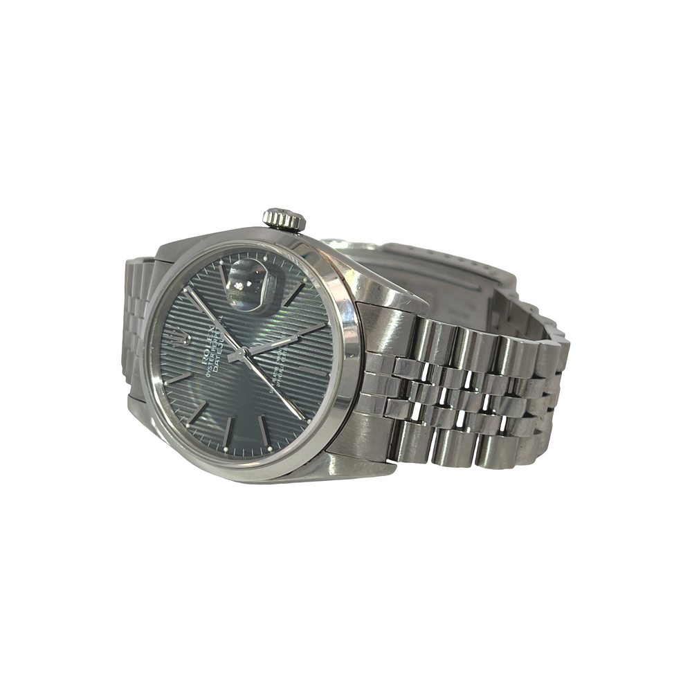 Pre-Owned Rolex Datejust 36 Ref. 16200 Grey Tapestry Dial Jubilee Bracelet Automatic Watch