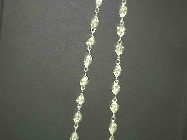 18K White Gold Fancy Diamond Necklace 7.50 Carats
