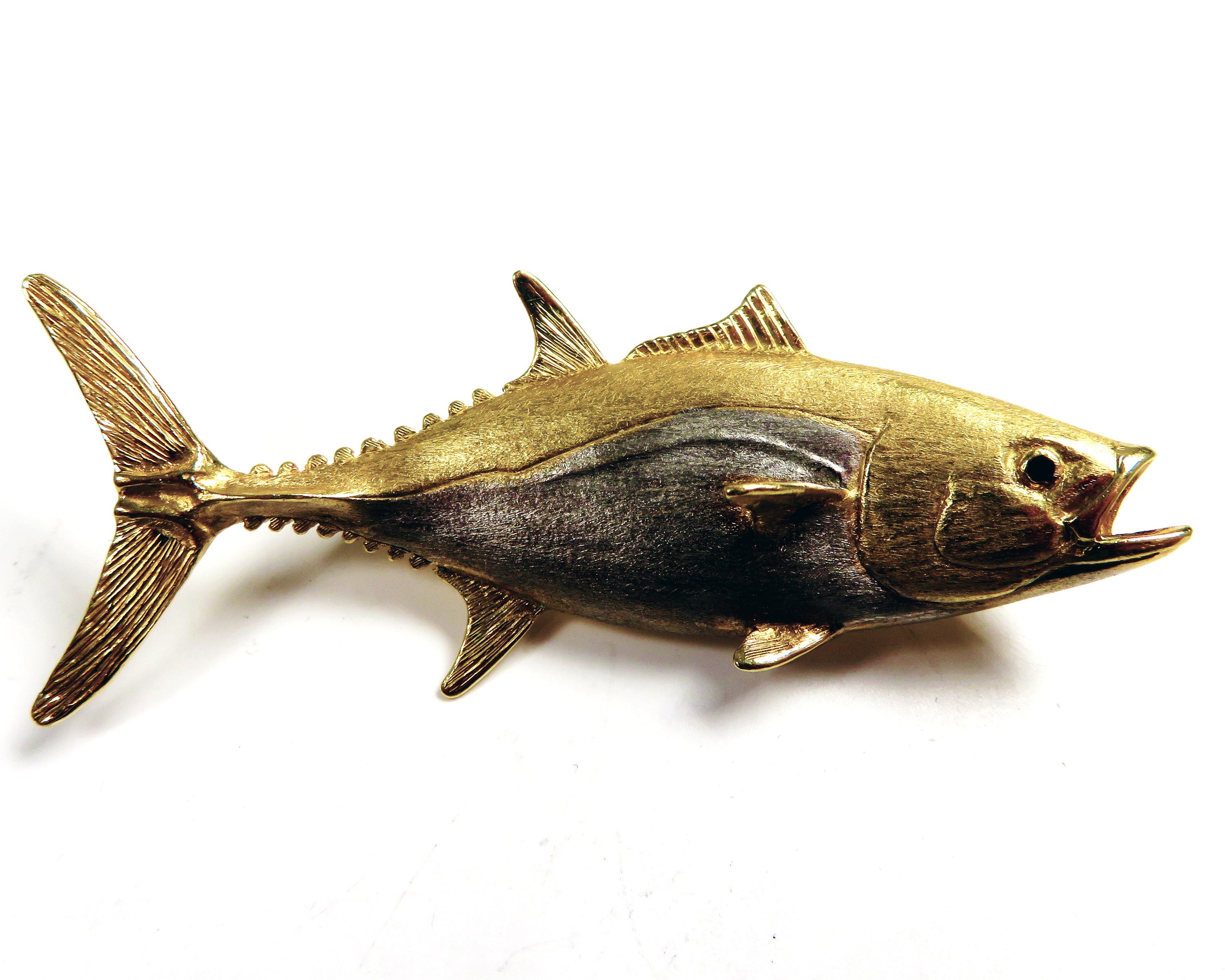 -E- 18kt TT Tuna Fish Pendant/