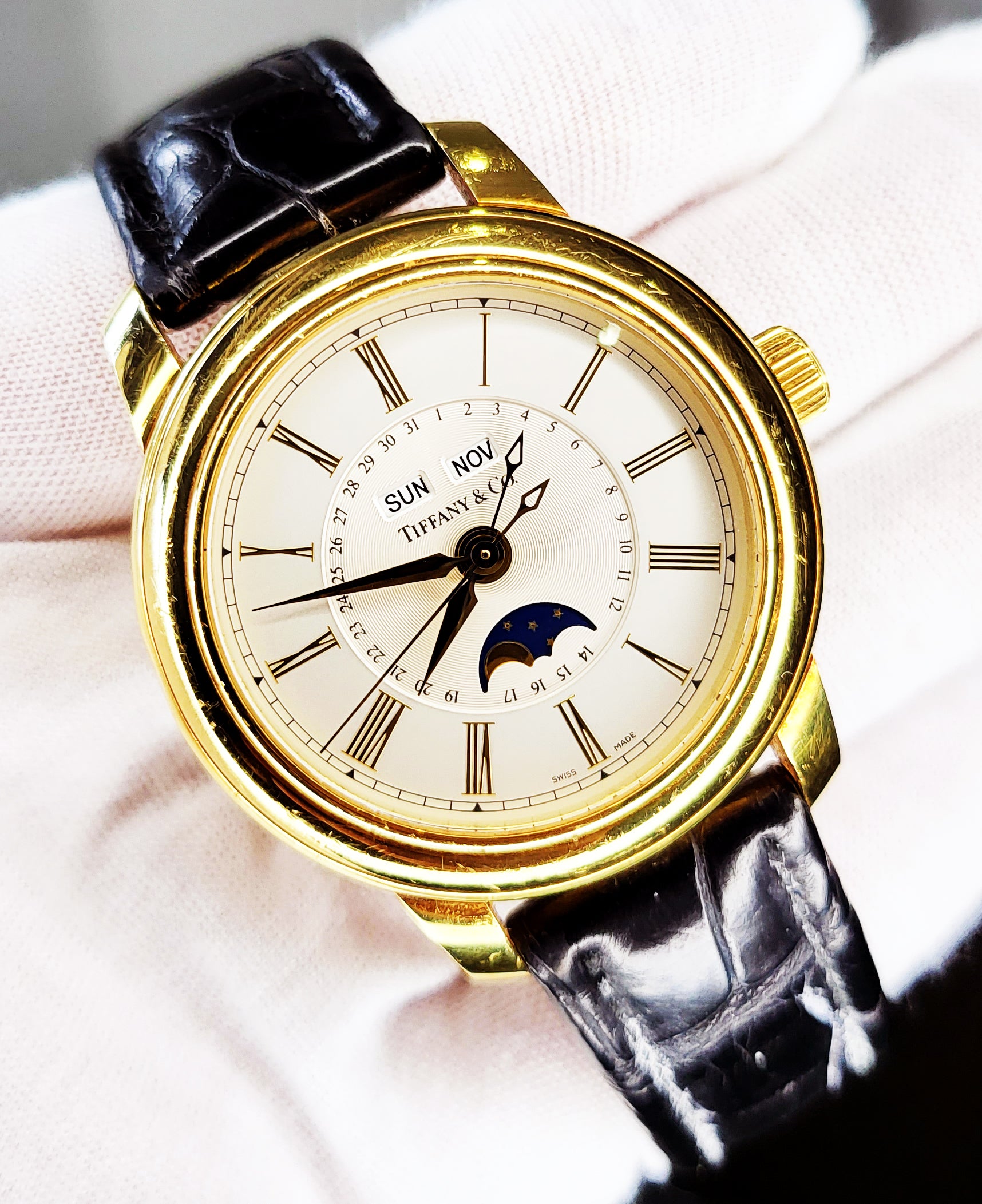 Tiffany & Co. Moon Phase Triple Calendar