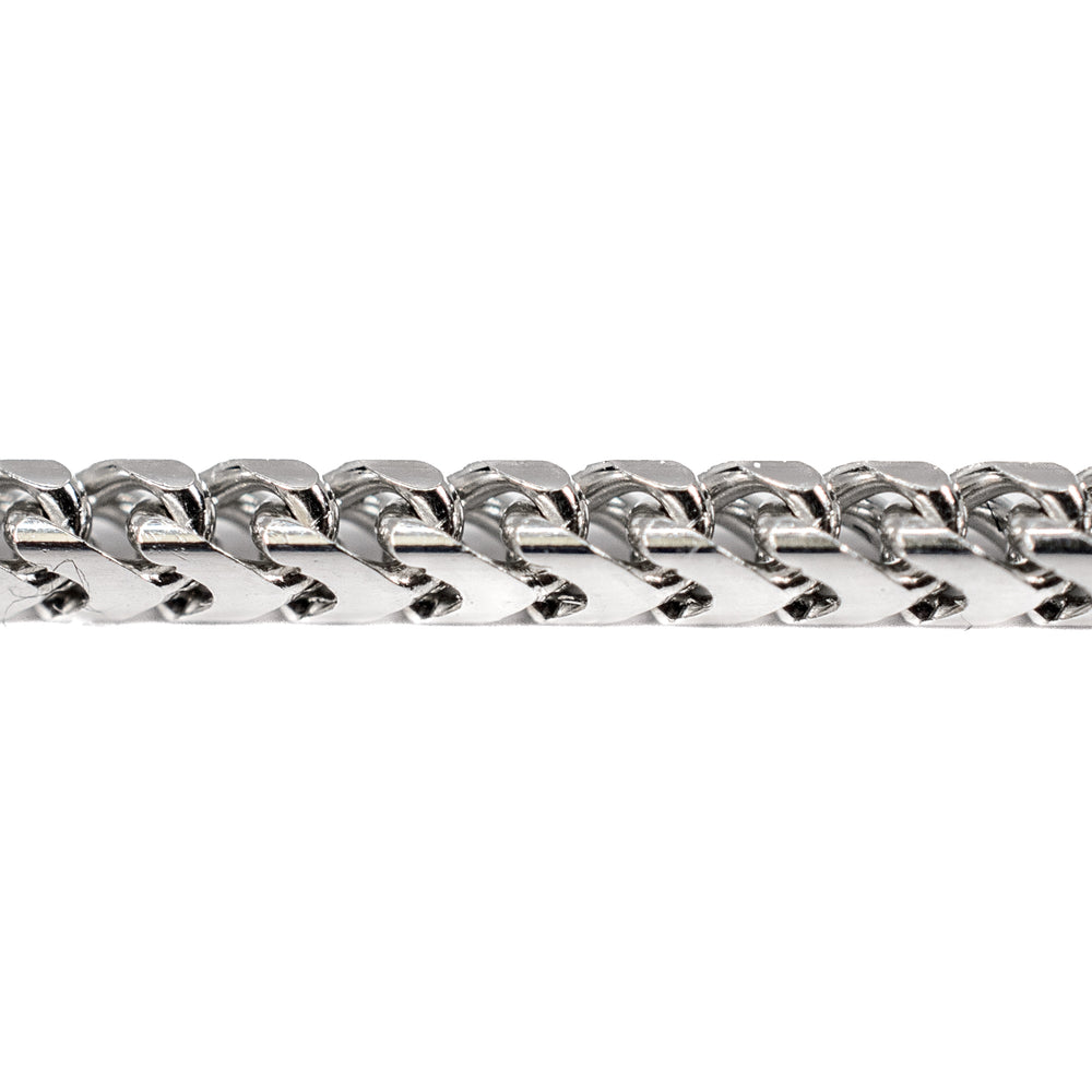14kt White Gold Franco/ Wheat Chain 30in