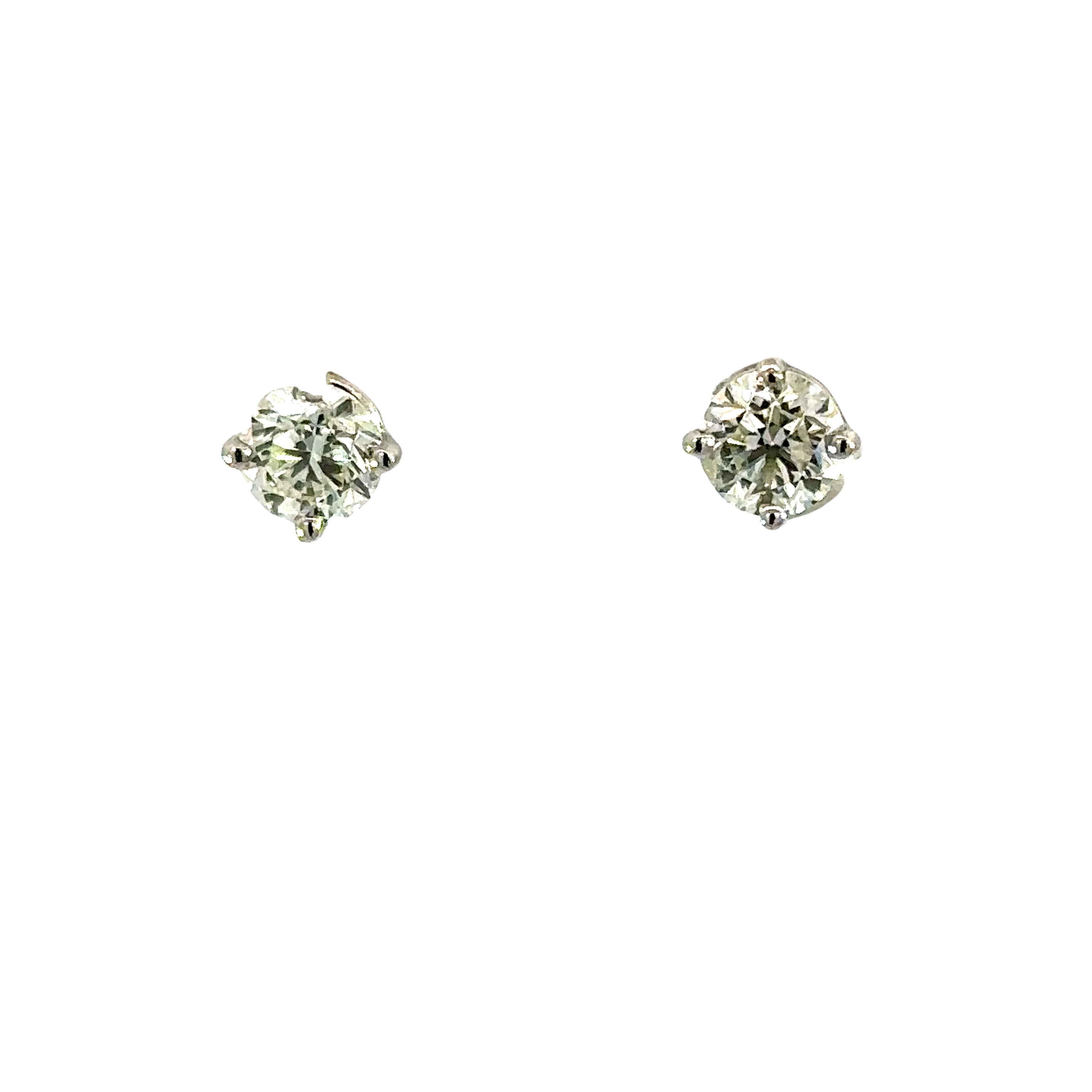 Platinum Diamond Stud Earrings 1.43ct total weight
