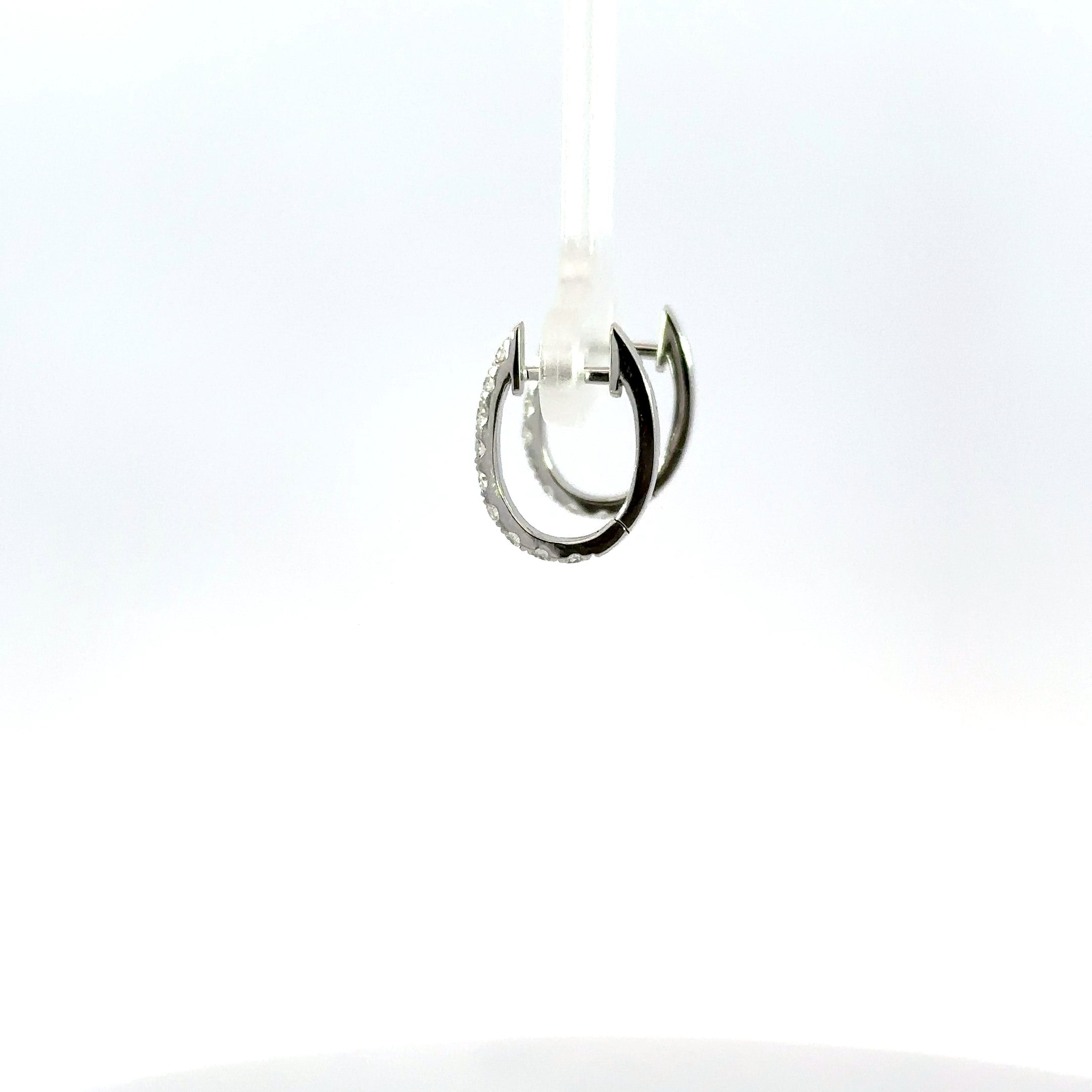 18kt wg Diamond Hoops
18=0.50