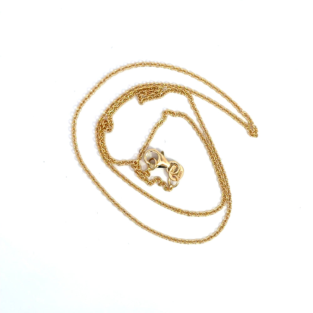 14k yg cable chain 1.5mm
18"