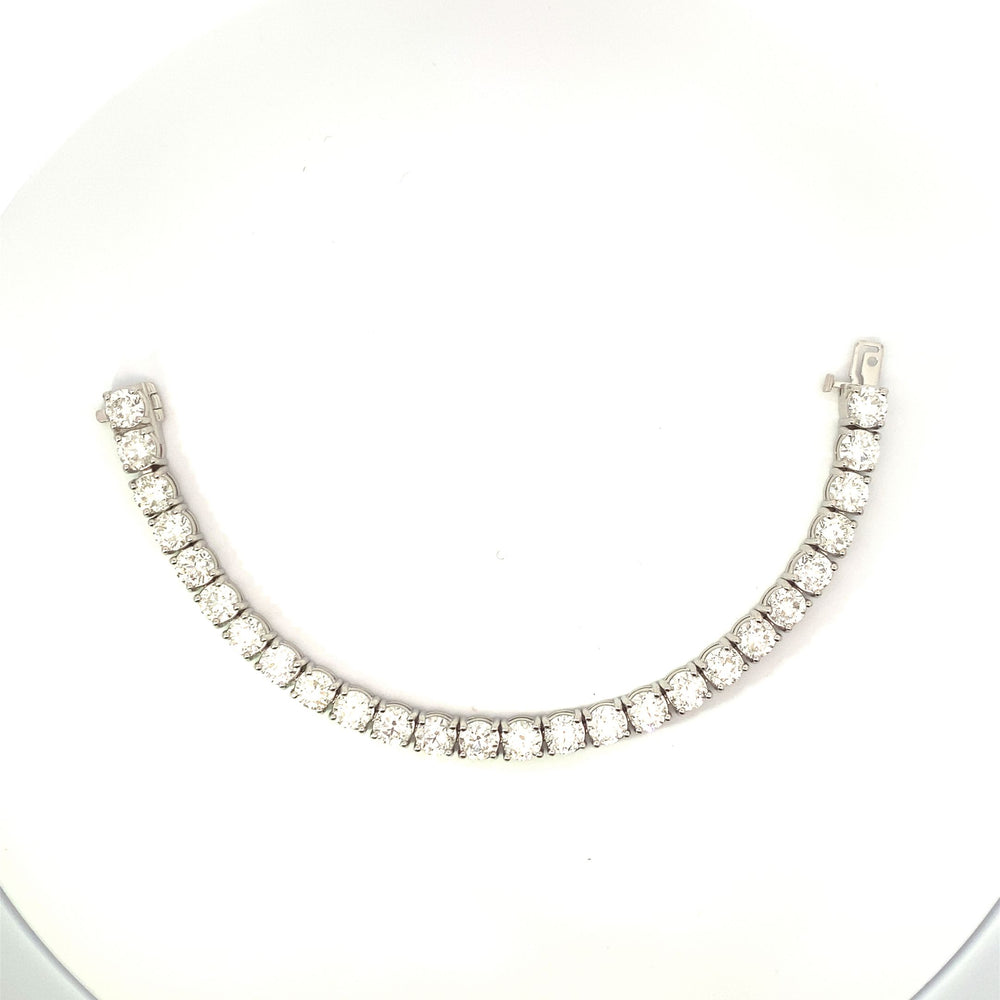 Plat Diamond Tennis Bracelet 2