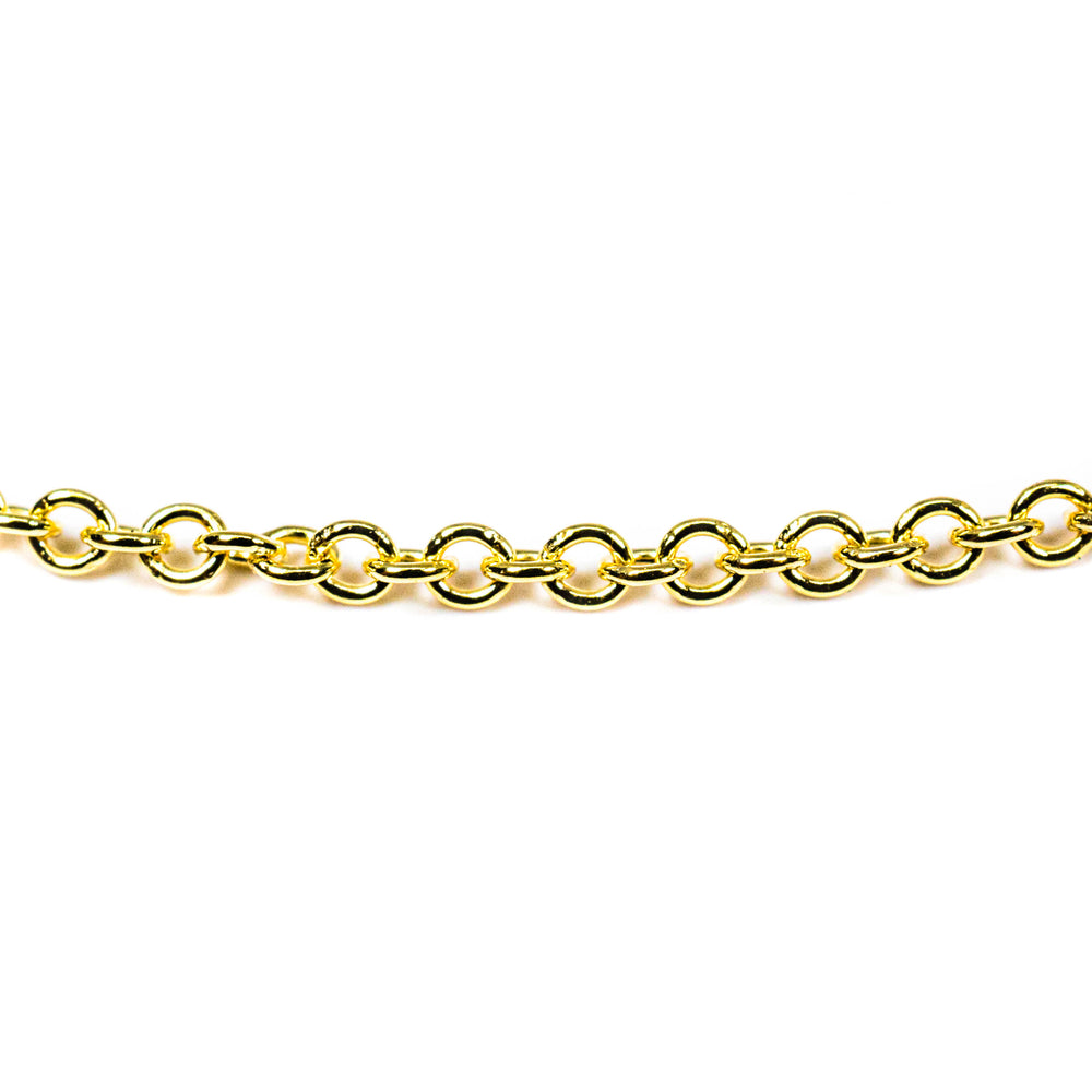 14K Yellow Gold Cable Chain Necklace 1.3mm 18" – Fine Gold Chain
