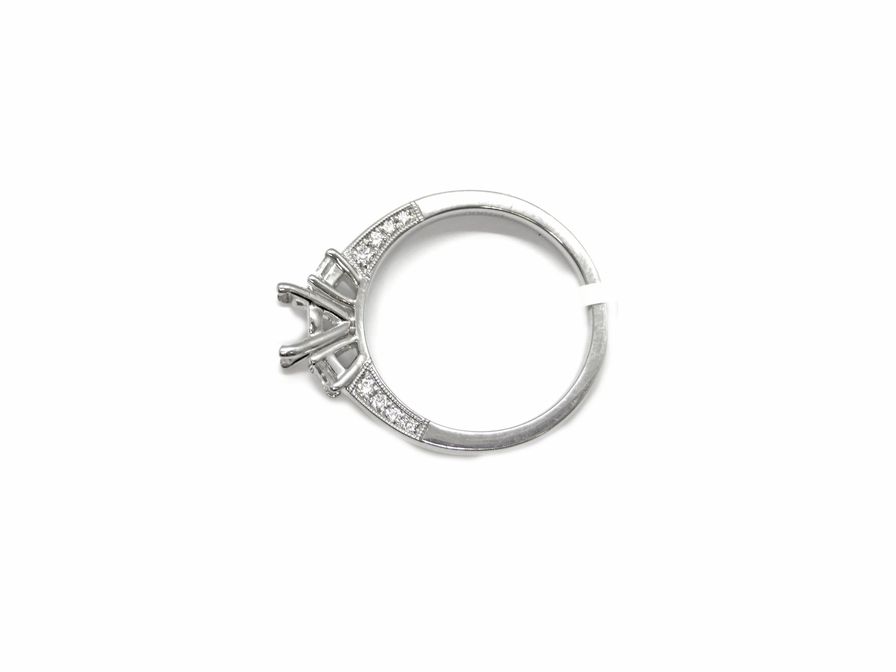 Platinum Diamond Engagement Ring Mounting