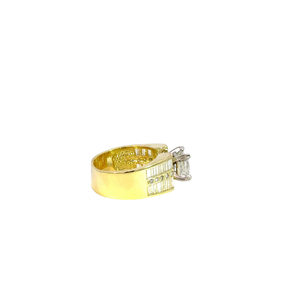 E- 14kt Yg eng ring PC 1.72cts