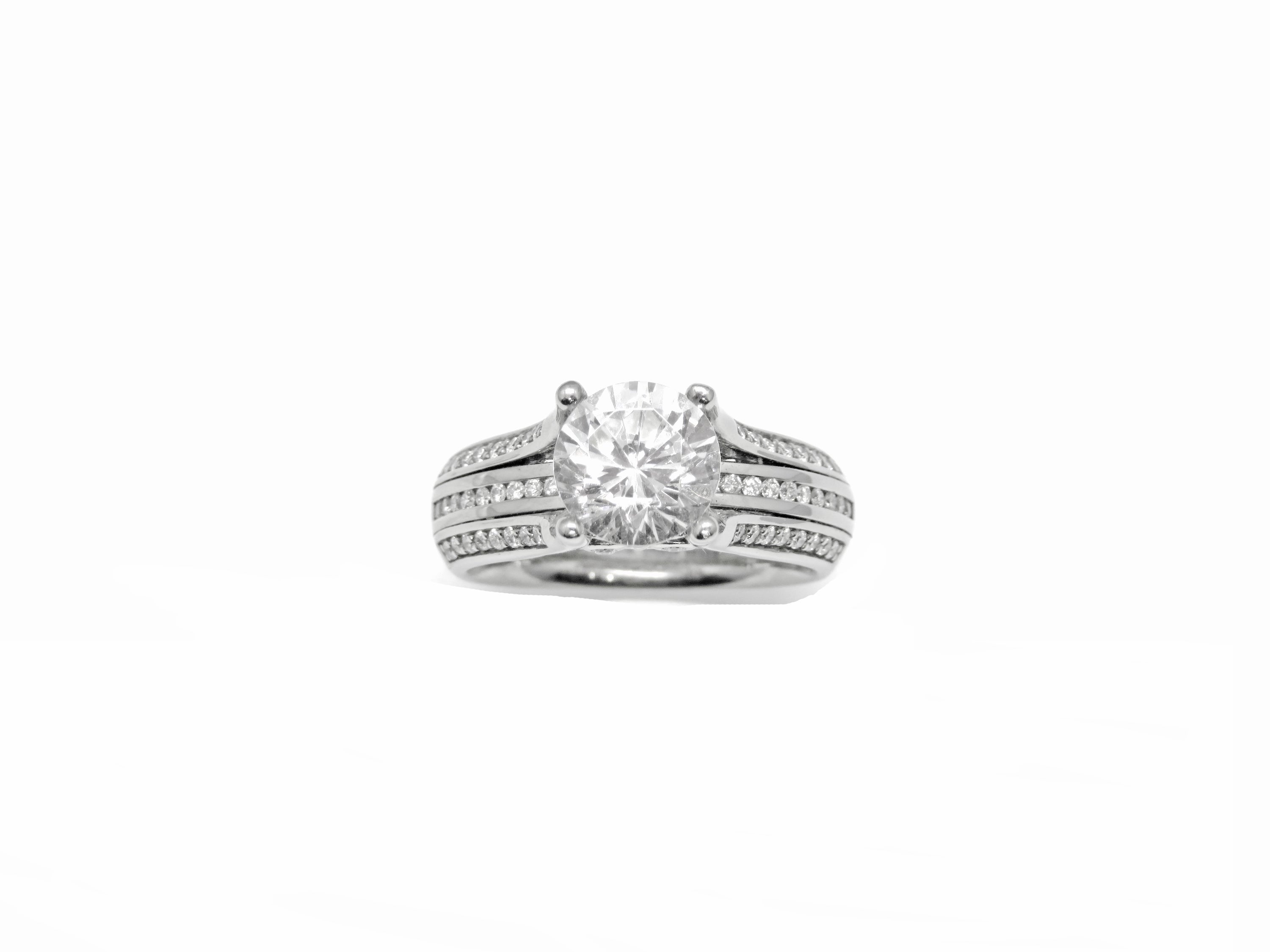Platinum Diamond Engagement Ring Mount