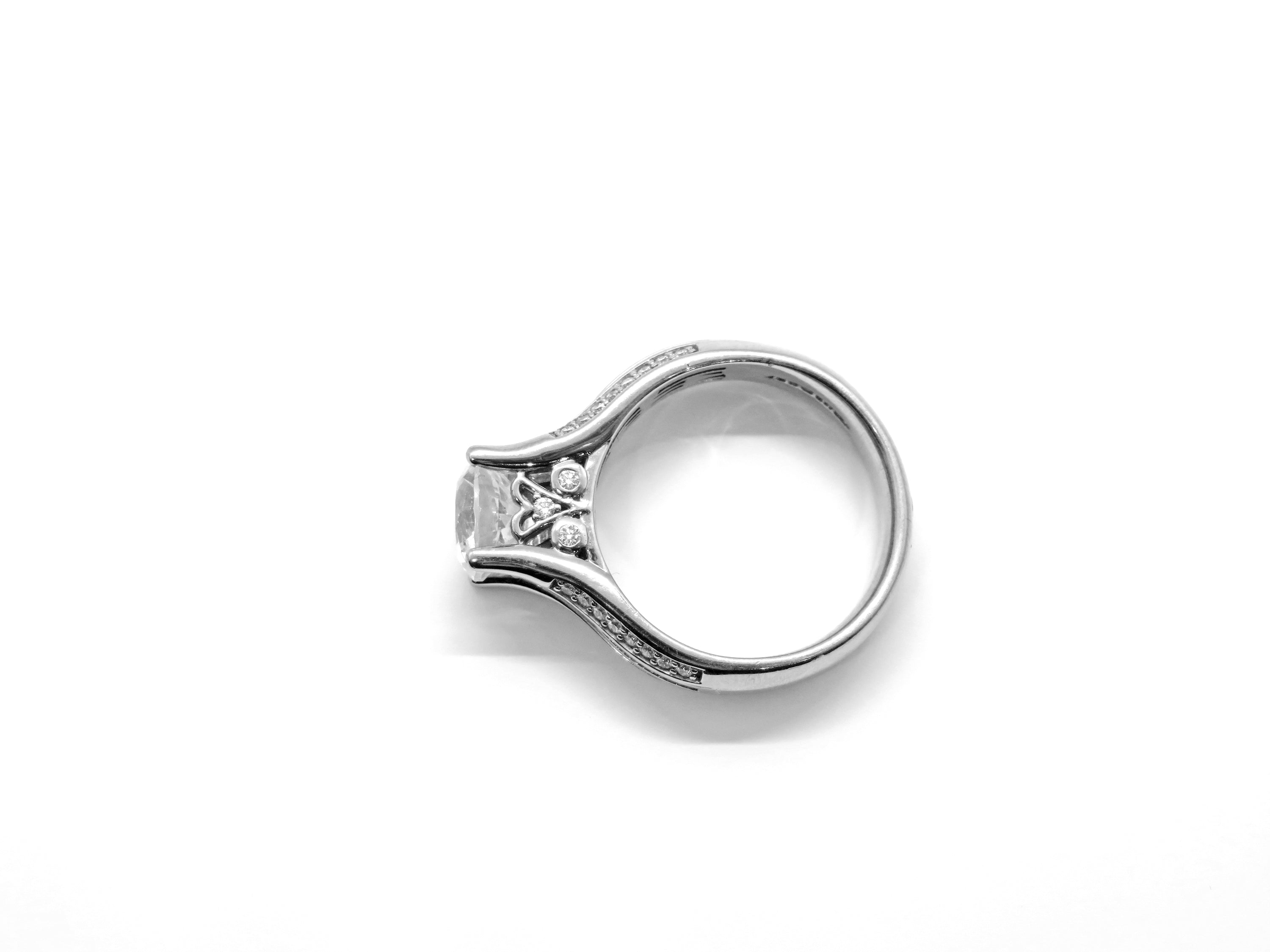 Platinum Diamond Engagement Ring Mount