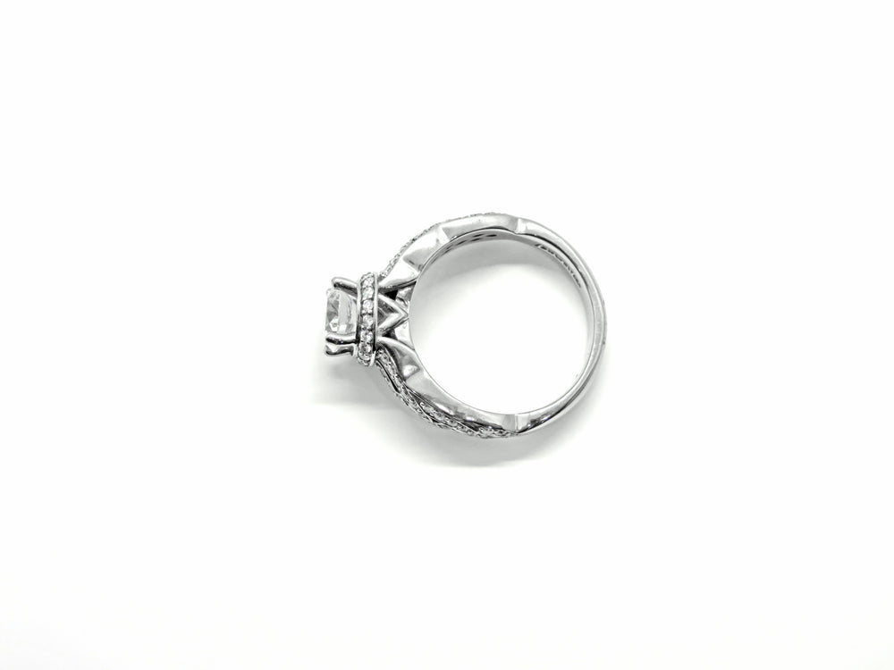 Palladium ArtCarved Diamond Engagement Ring Mount
