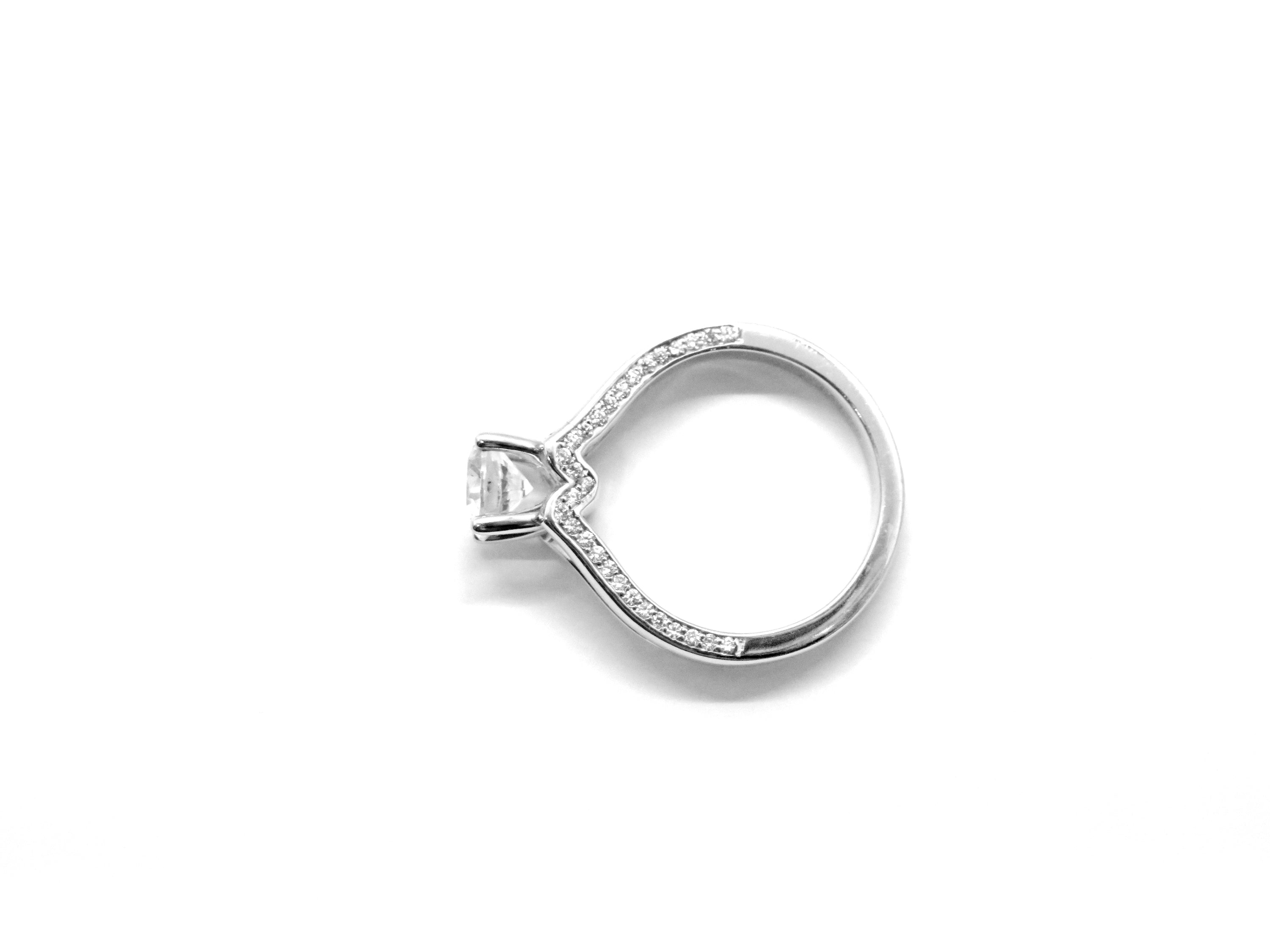 ArtCarved 14K White Gold Diamond Semi-Mount Engagement Ring