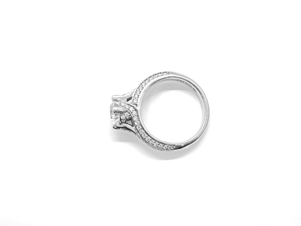 ArtCarved Palladium Diamond Semi-Mount Engagement Ring