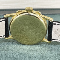 18k Yellow Gold Vintage Chronograph 33mm Tiffany Dial Breguet Numerals. 130J